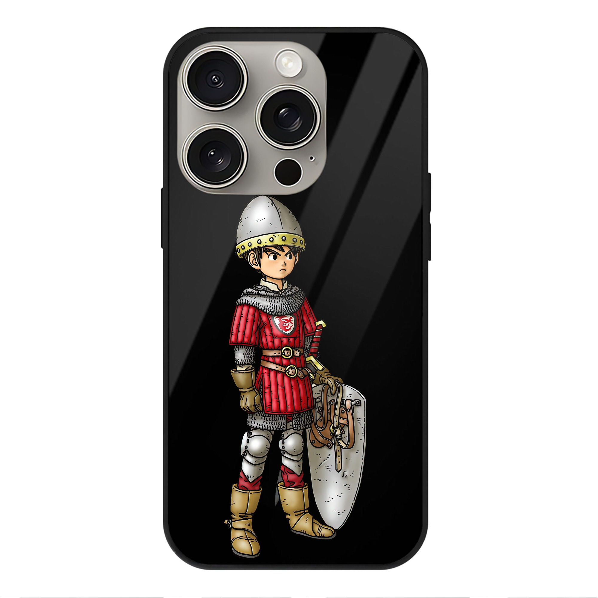 ドラゴンクエスト Doragon Kuesuto Dragon Quest 【iPhone15Pro対応】スマホケース 耐衝撃＆黄変防止 背面ガラス