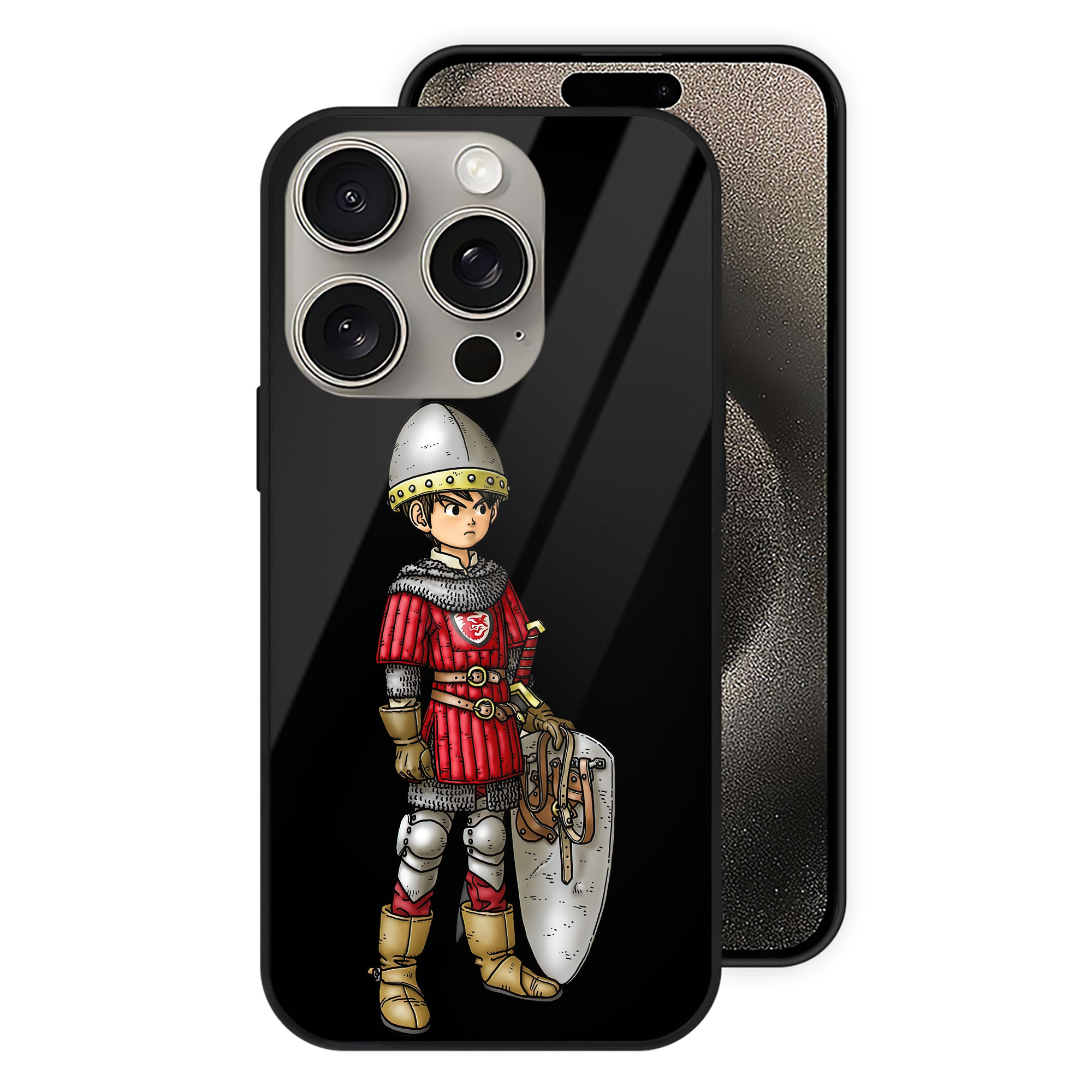 ドラゴンクエスト Doragon Kuesuto Dragon Quest 【iPhone15Pro対応】スマホケース 耐衝撃＆黄変防止 背面ガラス