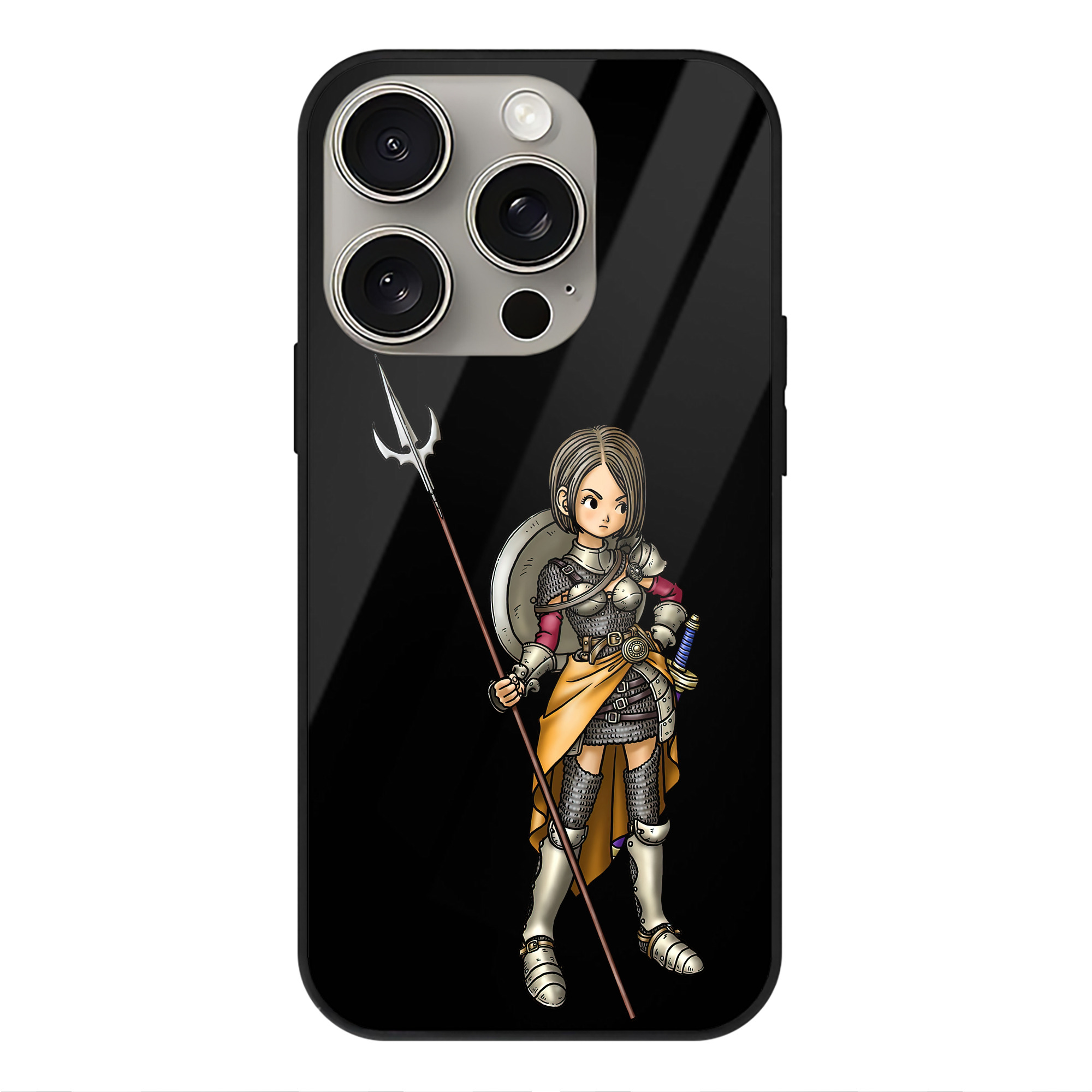ドラゴンクエスト Doragon Kuesuto Dragon Quest 【iPhone15Pro対応】スマホケース 耐衝撃＆黄変防止 背面ガラス
