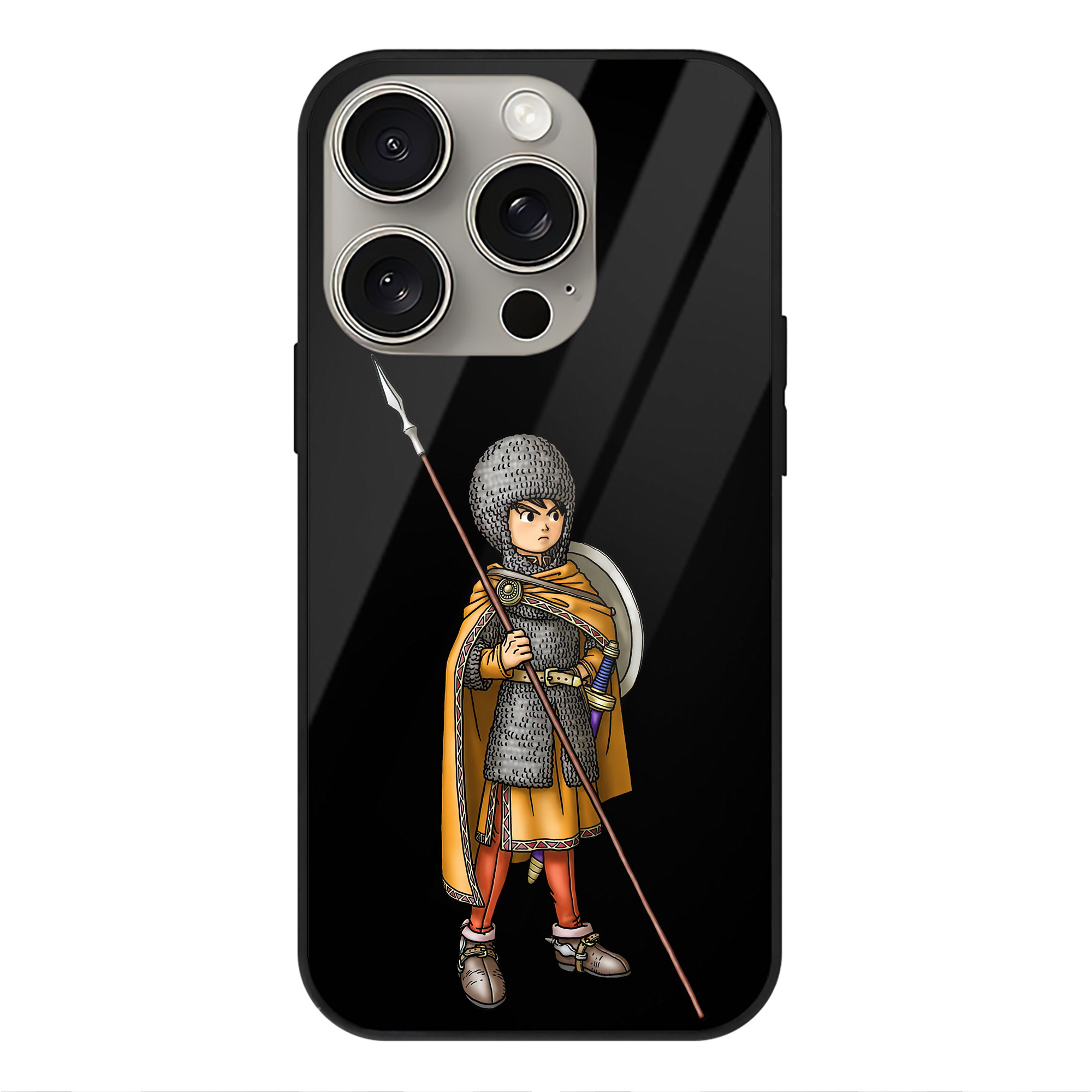 ドラゴンクエスト Doragon Kuesuto Dragon Quest 【iPhone15Pro対応】スマホケース 耐衝撃＆黄変防止 背面ガラス
