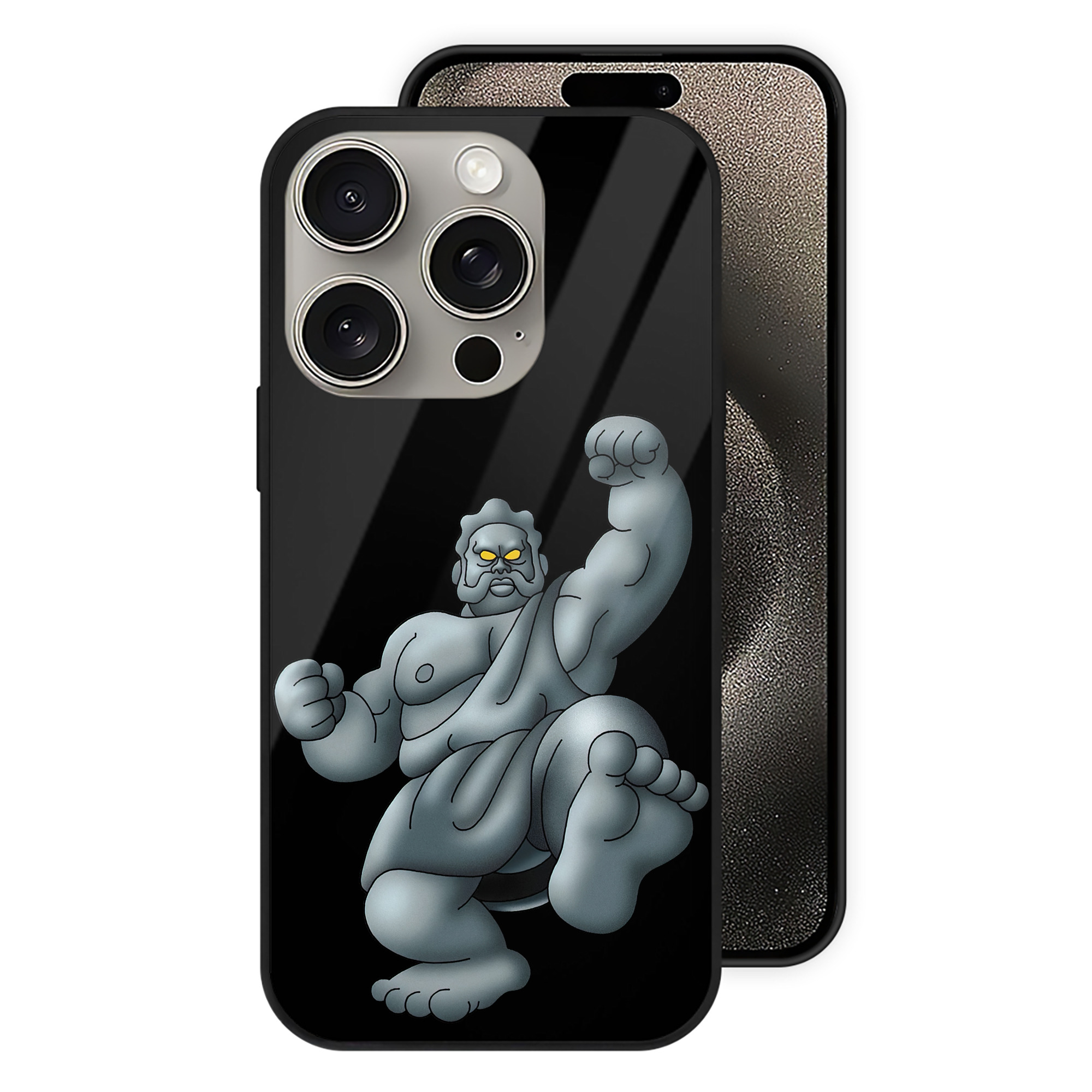 （画像用） ドラゴンクエスト Doragon Kuesuto Dragon Quest 【iPhone15Pro対応】スマホケース 耐衝撃＆黄変防止 背面ガラス