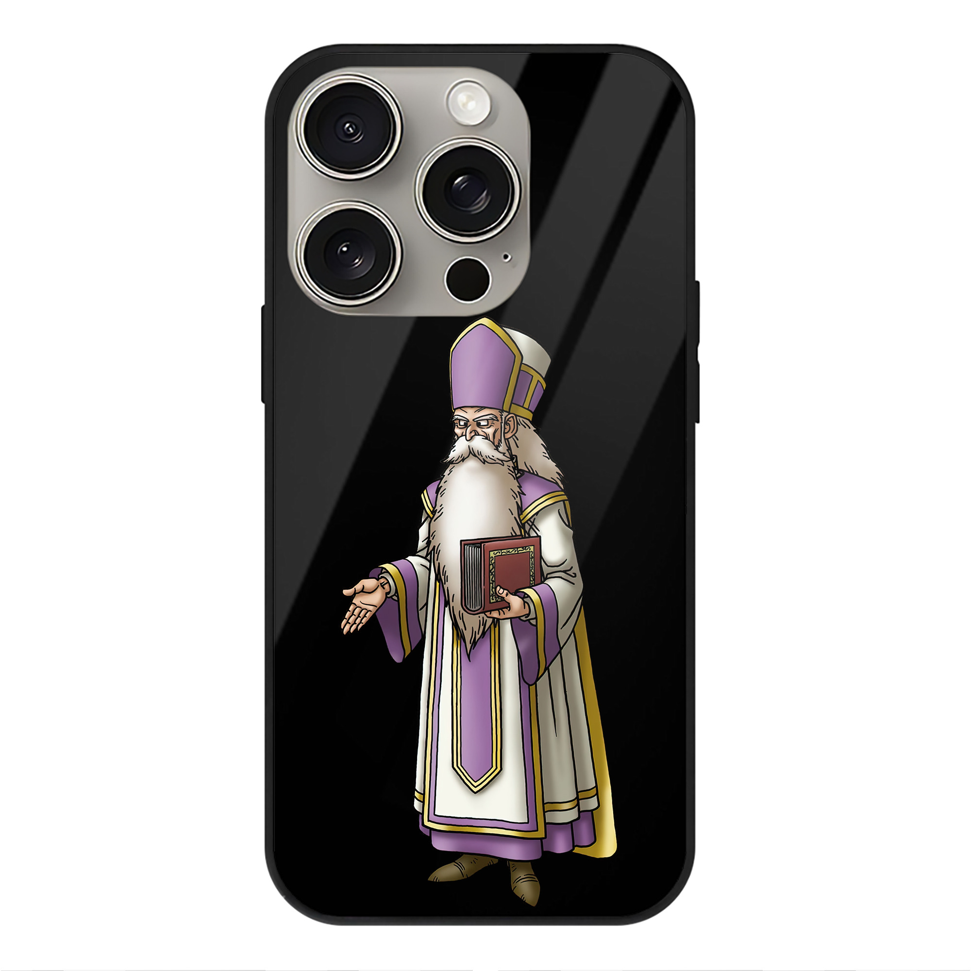 （画像用） ドラゴンクエスト Doragon Kuesuto Dragon Quest 【iPhone15Pro対応】スマホケース 耐衝撃＆黄変防止 背面ガラス