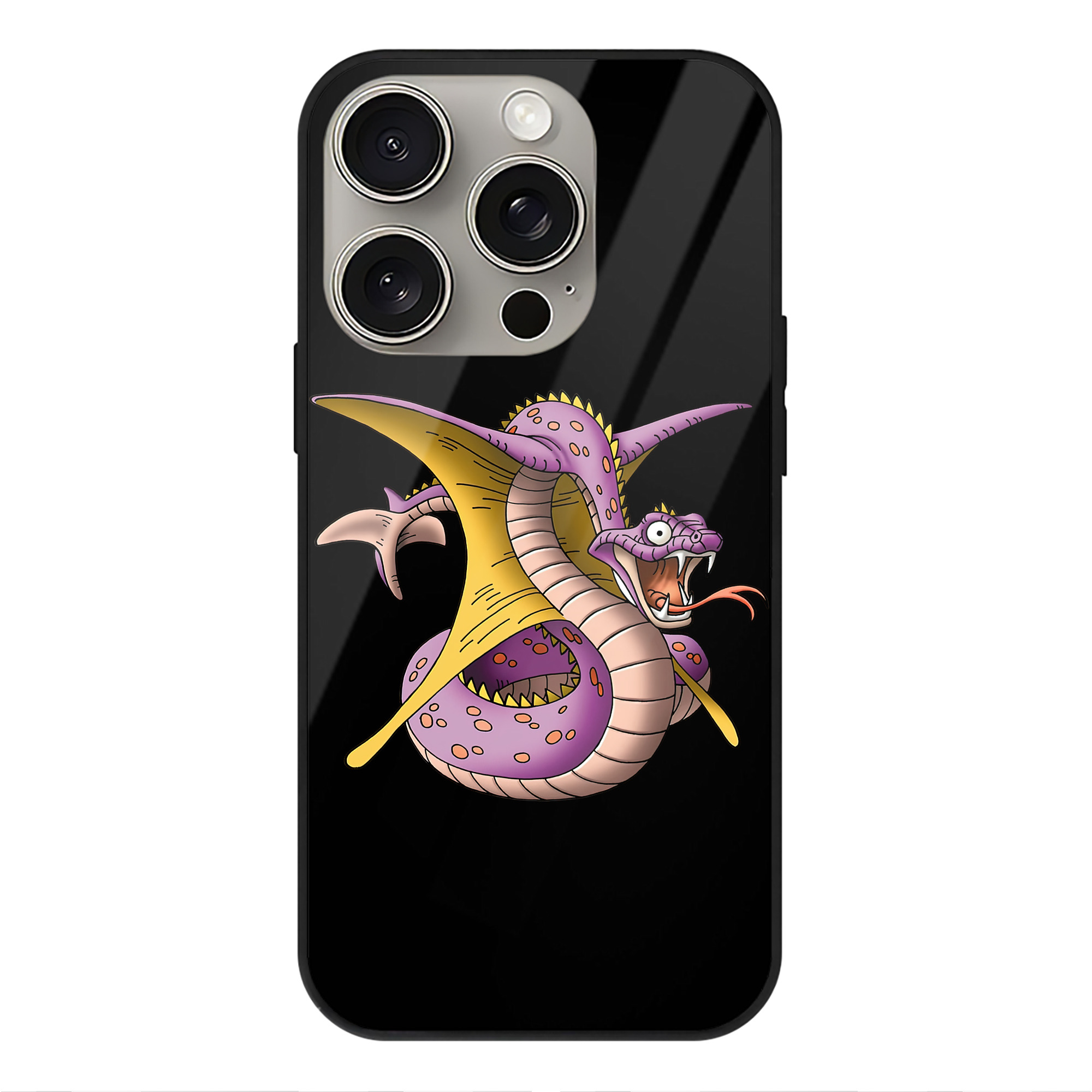 ドラゴンクエスト Doragon Kuesuto Dragon Quest 【iPhone15Pro対応】スマホケース 耐衝撃＆黄変防止 背面ガラス