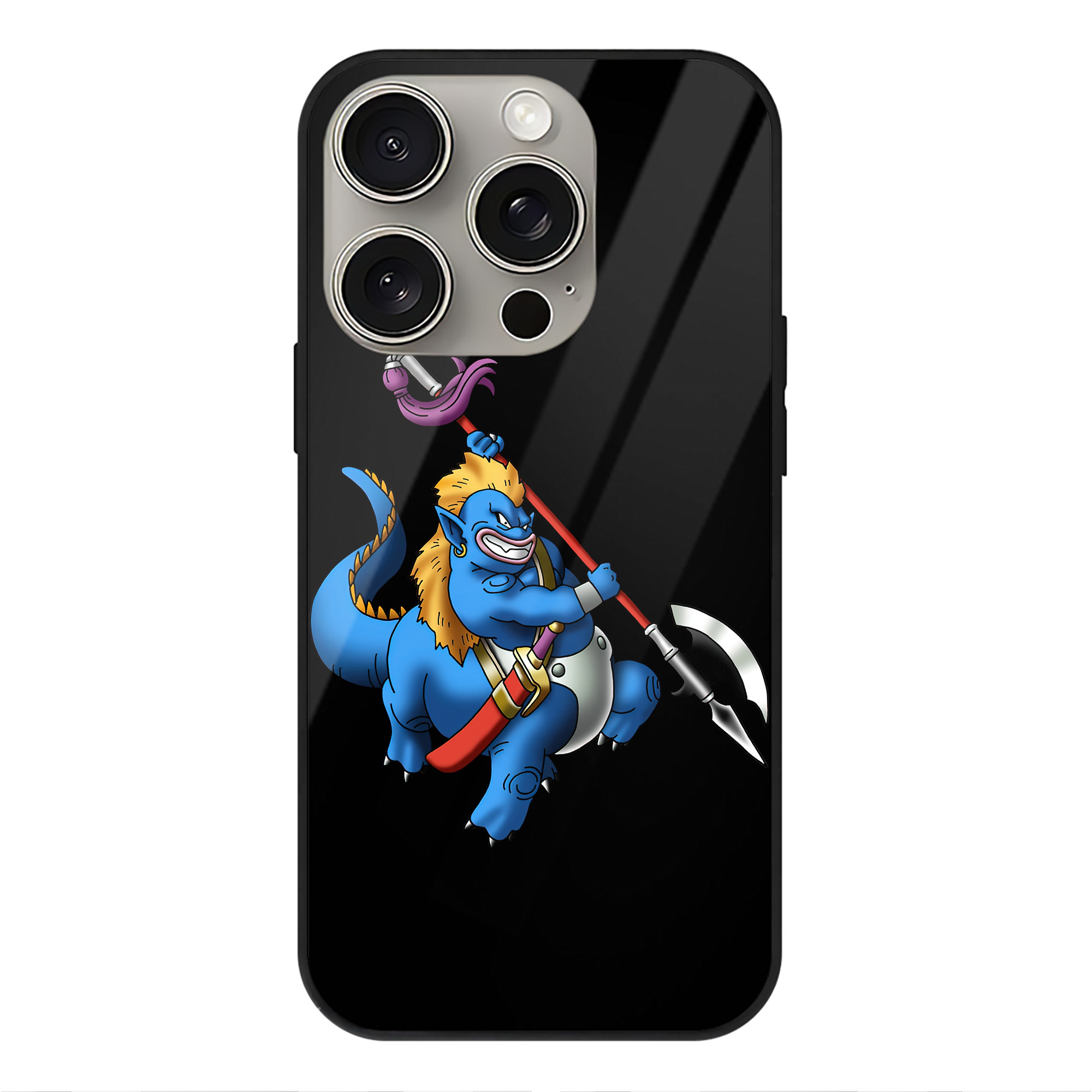 （画像用） ドラゴンクエスト Doragon Kuesuto Dragon Quest 【iPhone15Pro対応】スマホケース 耐衝撃＆黄変防止 背面ガラス