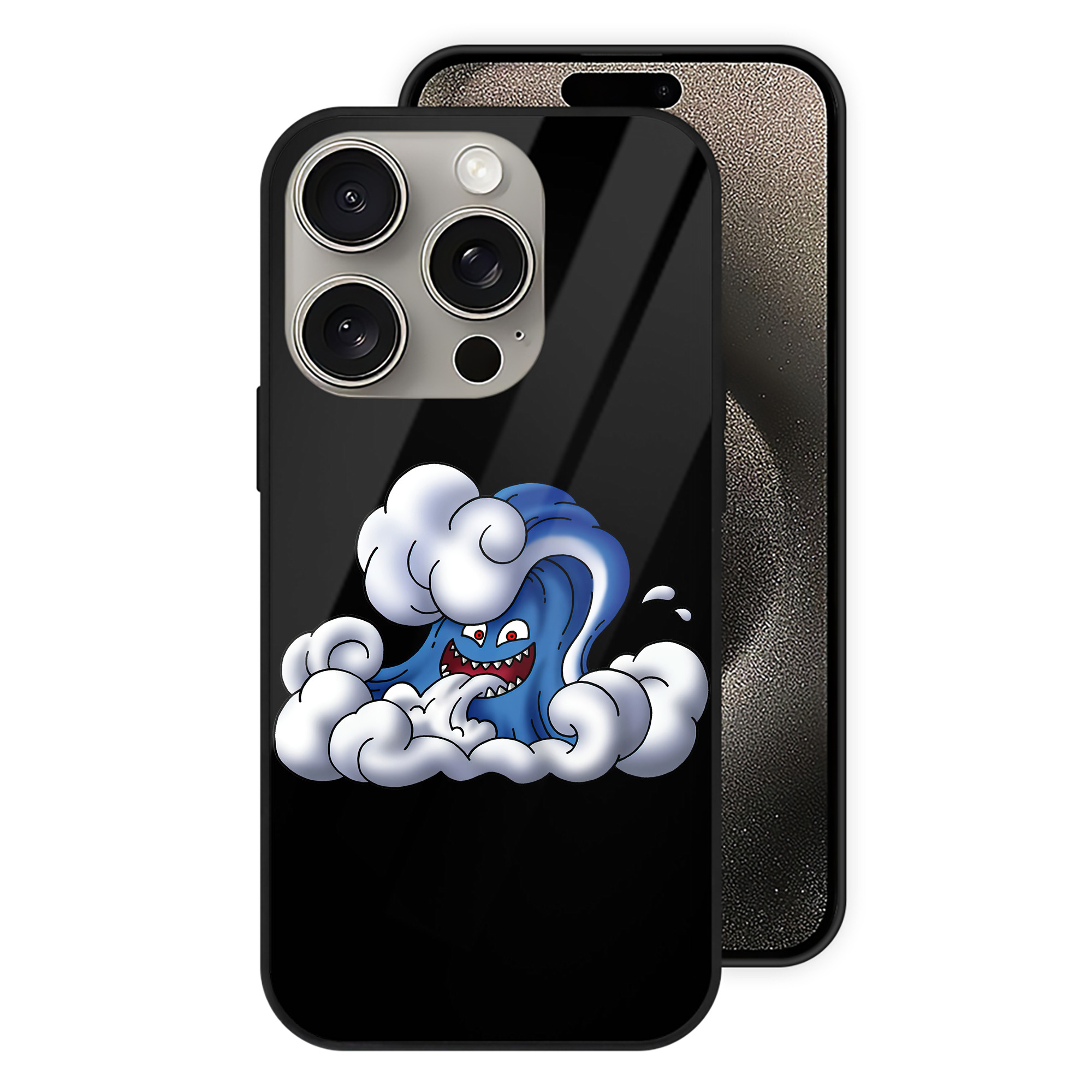 （画像用） ドラゴンクエスト Doragon Kuesuto Dragon Quest 【iPhone15Pro対応】スマホケース 耐衝撃＆黄変防止 背面ガラス