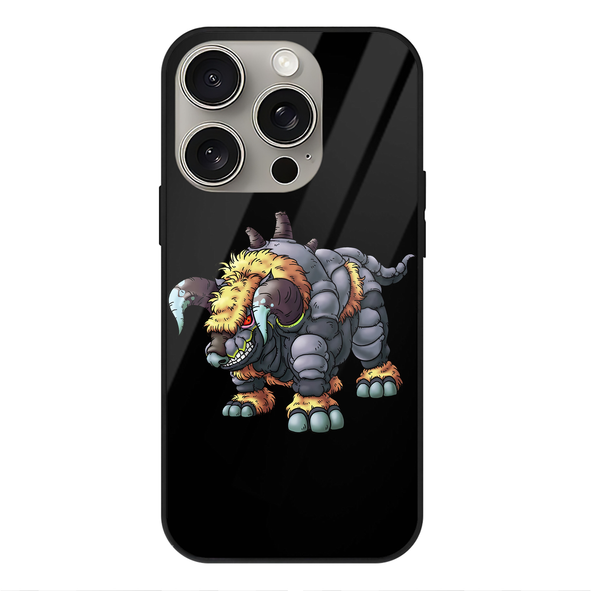 ドラゴンクエスト Doragon Kuesuto Dragon Quest 【iPhone15Pro対応】スマホケース 耐衝撃＆黄変防止 背面ガラス