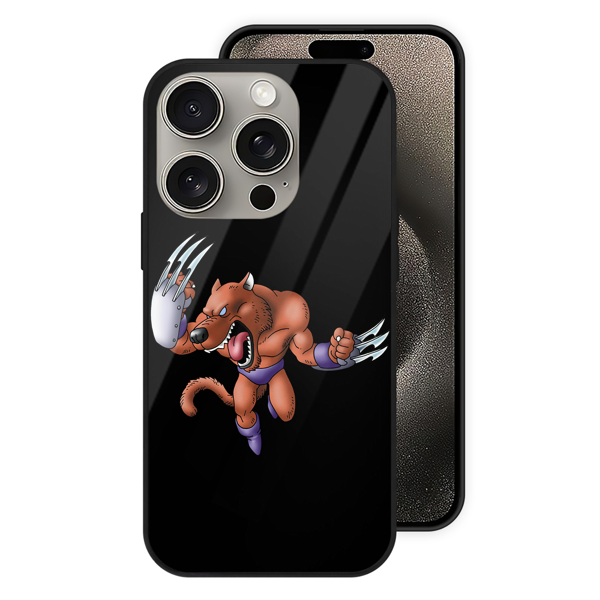 ドラゴンクエスト Doragon Kuesuto Dragon Quest 【iPhone15Pro対応】スマホケース 耐衝撃＆黄変防止 背面ガラス