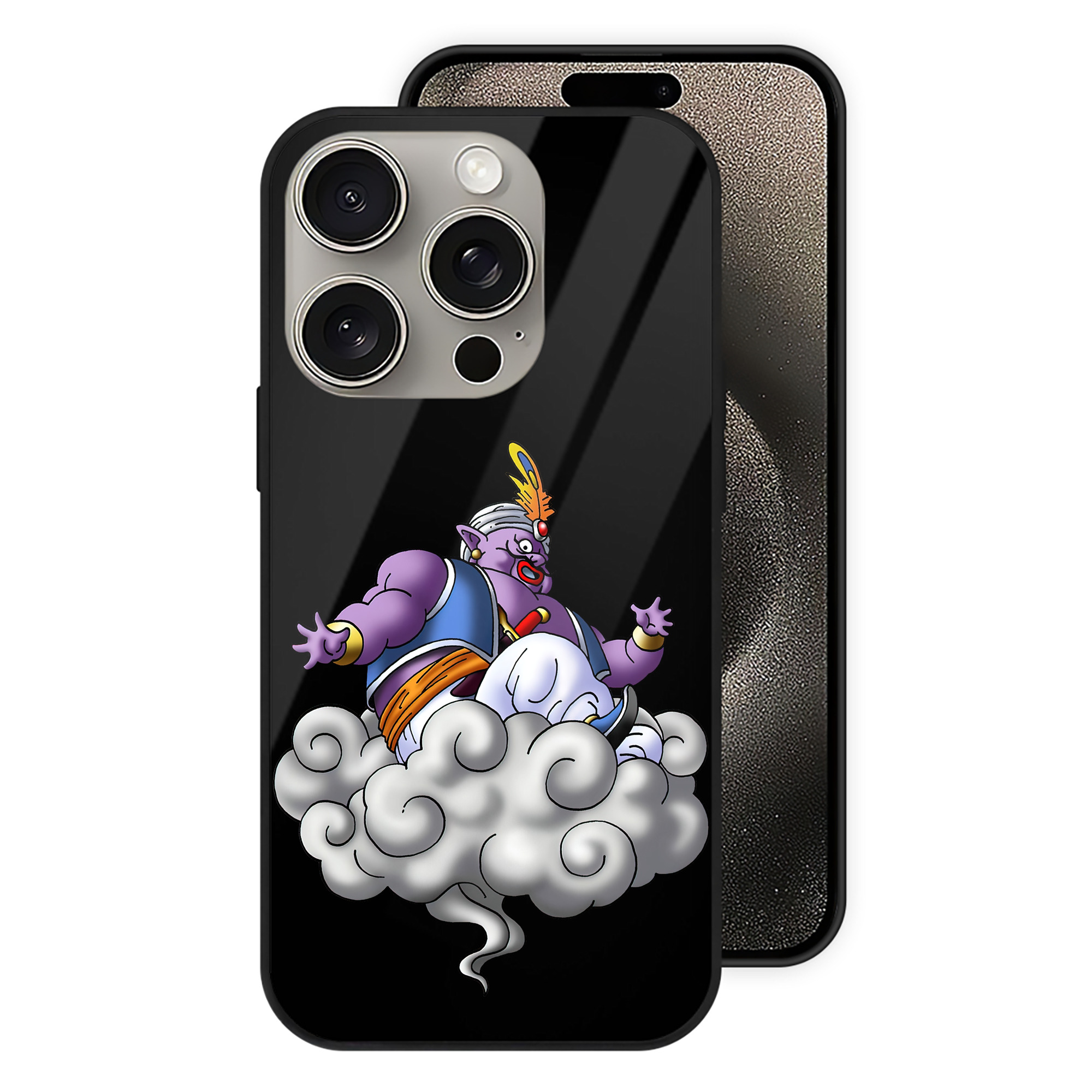 ドラゴンクエスト Doragon Kuesuto Dragon Quest 【iPhone15Pro対応】スマホケース 耐衝撃＆黄変防止 背面ガラス