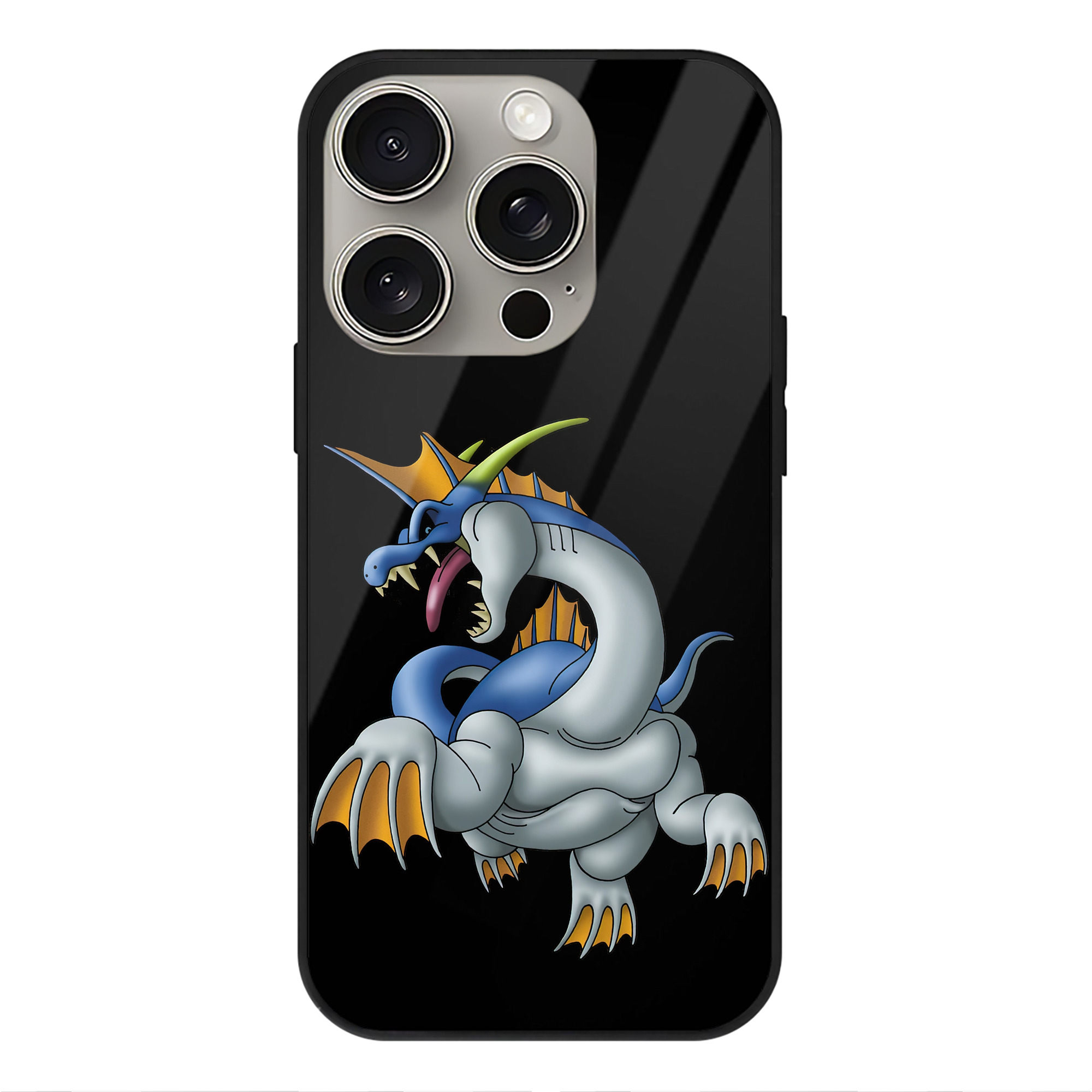 （画像用） ドラゴンクエスト Doragon Kuesuto Dragon Quest 【iPhone15Pro対応】スマホケース 耐衝撃＆黄変防止 背面ガラス