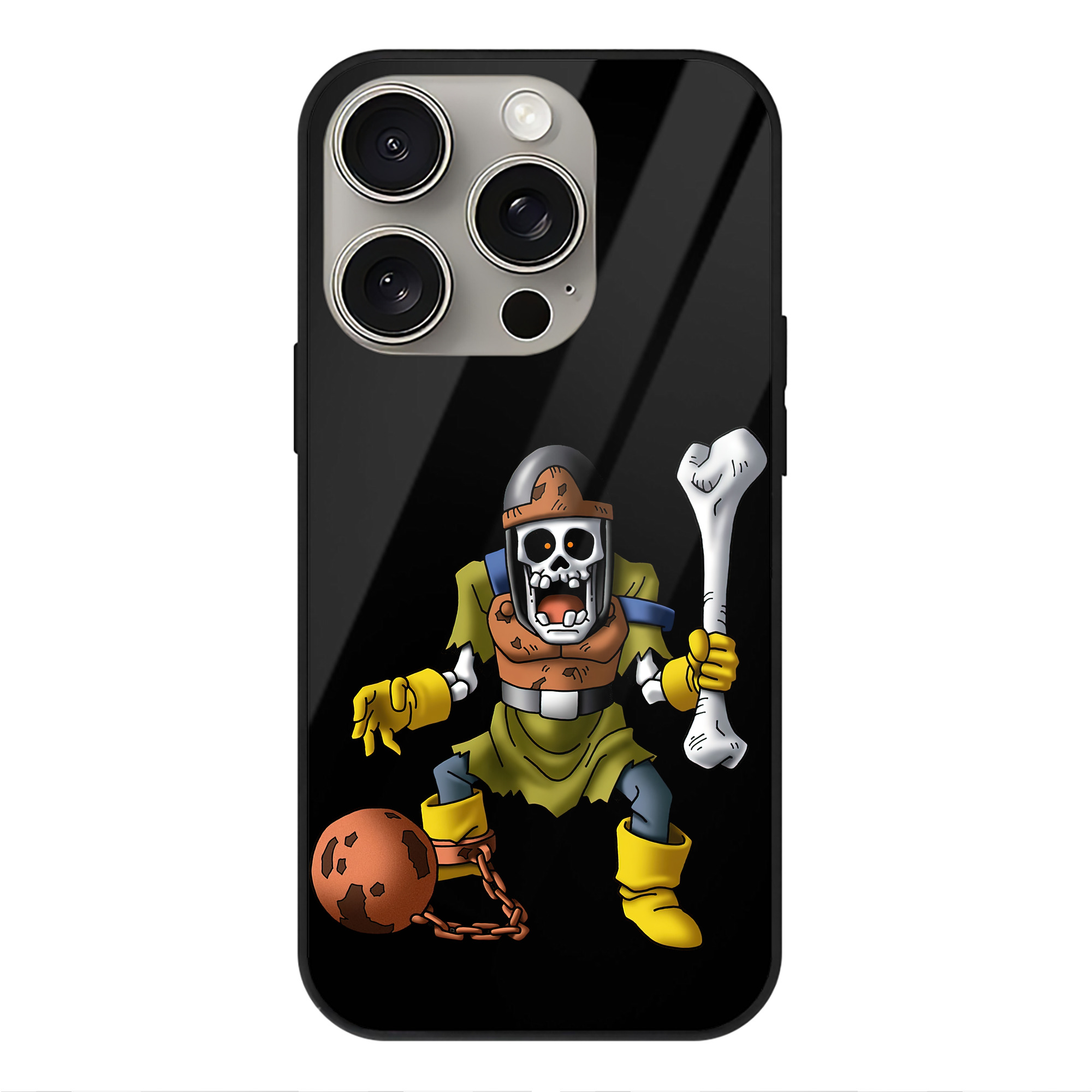 ドラゴンクエスト Doragon Kuesuto Dragon Quest 【iPhone15Pro対応】スマホケース 耐衝撃＆黄変防止 背面ガラス