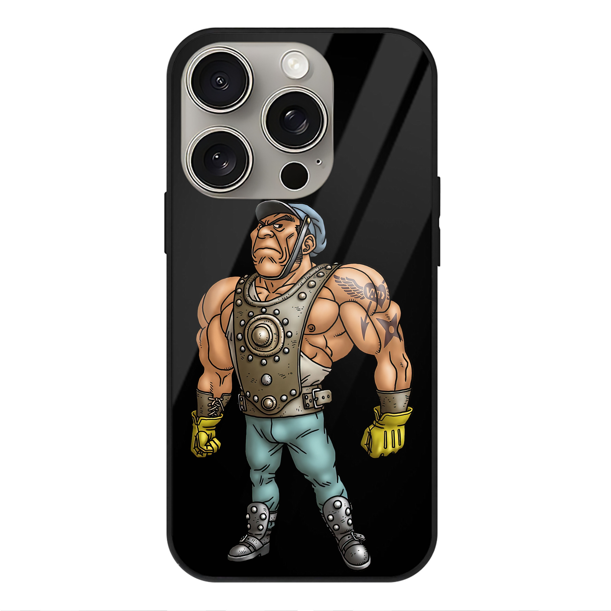 （画像用） ドラゴンクエスト Doragon Kuesuto Dragon Quest 【iPhone15Pro対応】スマホケース 耐衝撃＆黄変防止 背面ガラス