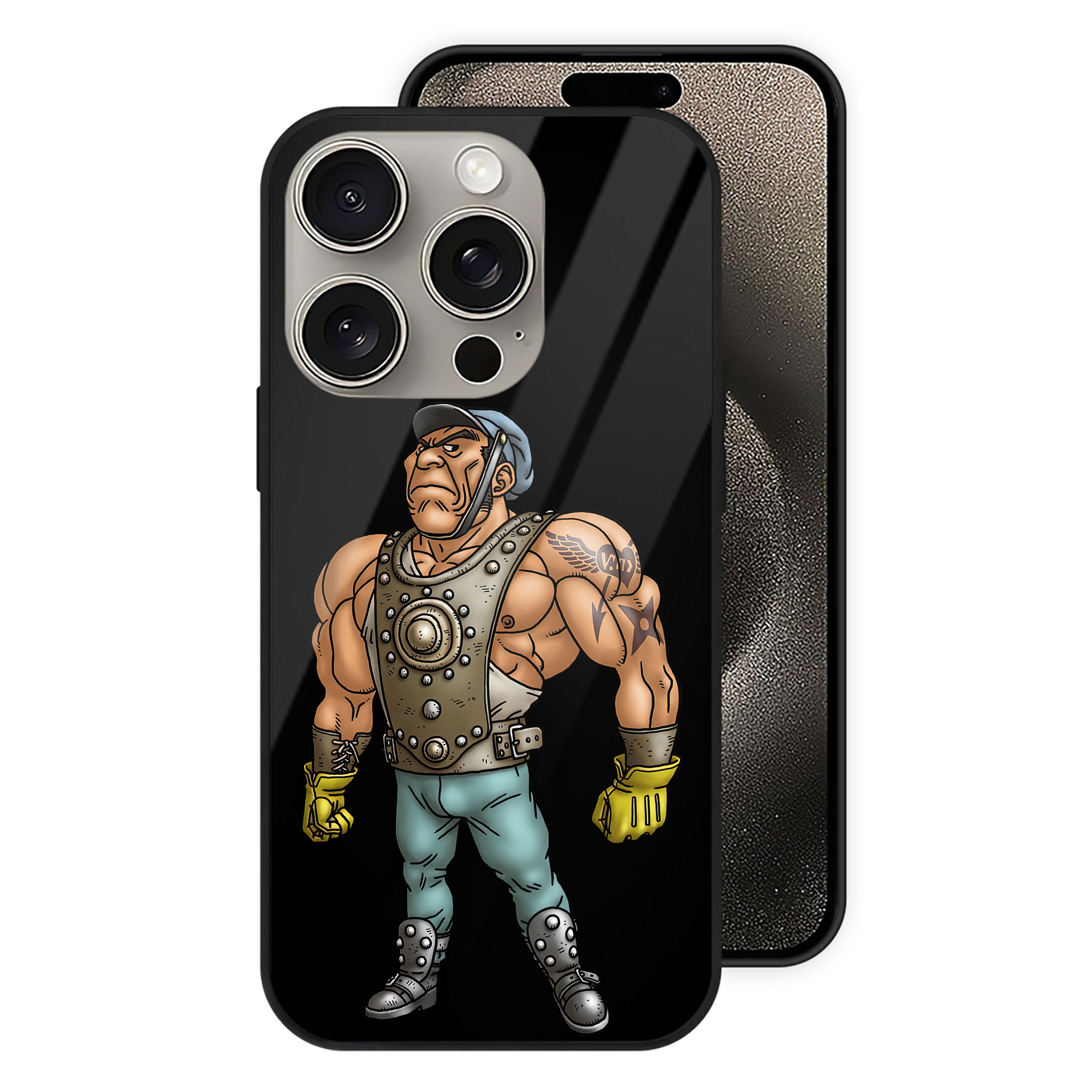 （画像用） ドラゴンクエスト Doragon Kuesuto Dragon Quest 【iPhone15Pro対応】スマホケース 耐衝撃＆黄変防止 背面ガラス