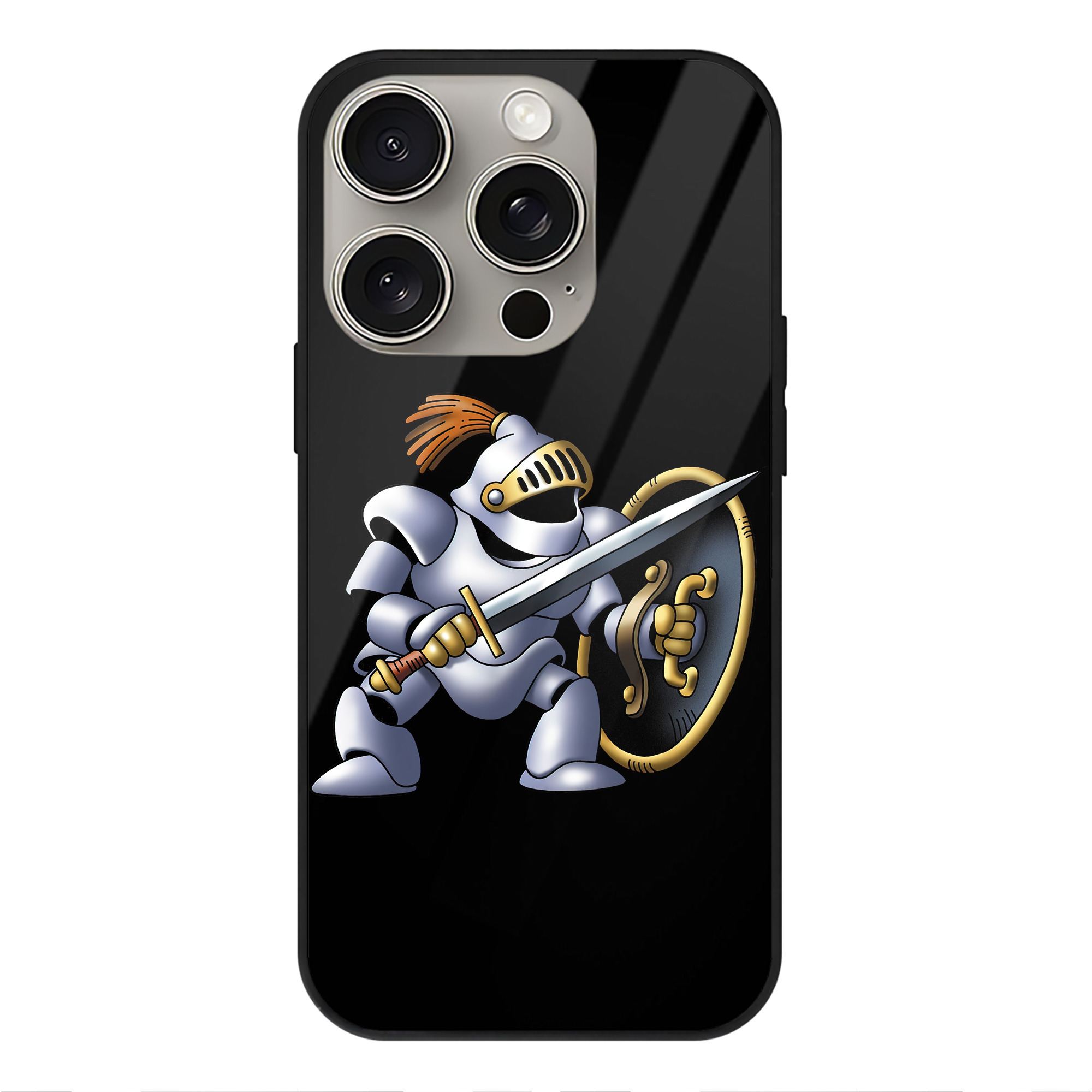 ドラゴンクエスト Doragon Kuesuto Dragon Quest 【iPhone15Pro対応】スマホケース 耐衝撃＆黄変防止 背面ガラス