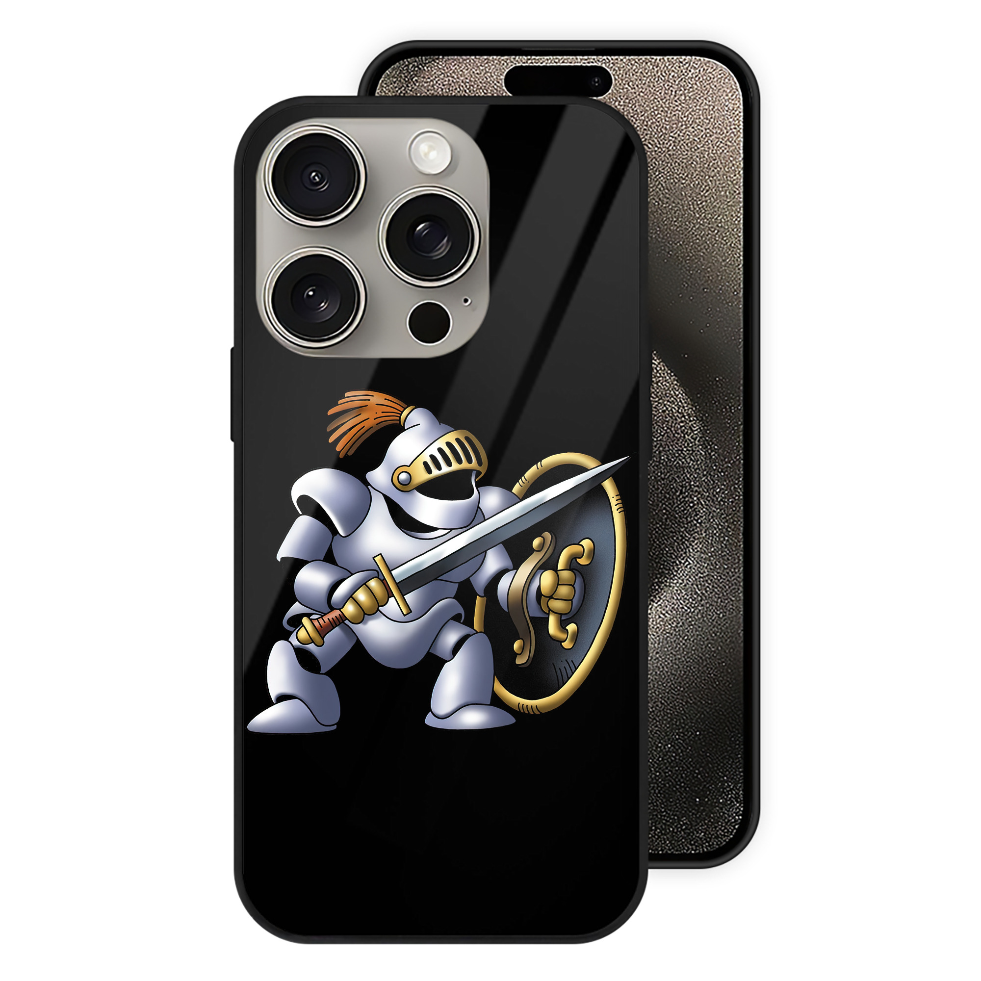 ドラゴンクエスト Doragon Kuesuto Dragon Quest 【iPhone15Pro対応】スマホケース 耐衝撃＆黄変防止 背面ガラス
