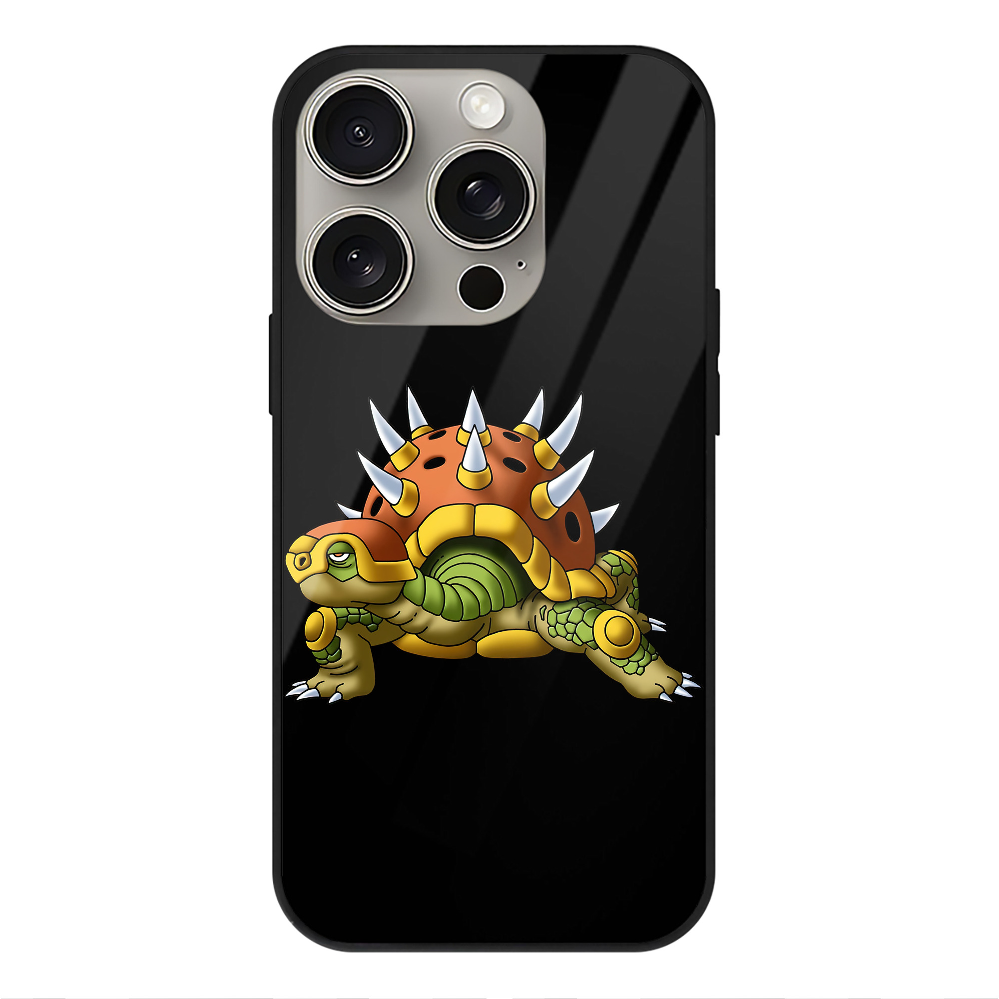ドラゴンクエスト Doragon Kuesuto Dragon Quest 【iPhone15Pro対応】スマホケース 耐衝撃＆黄変防止 背面ガラス