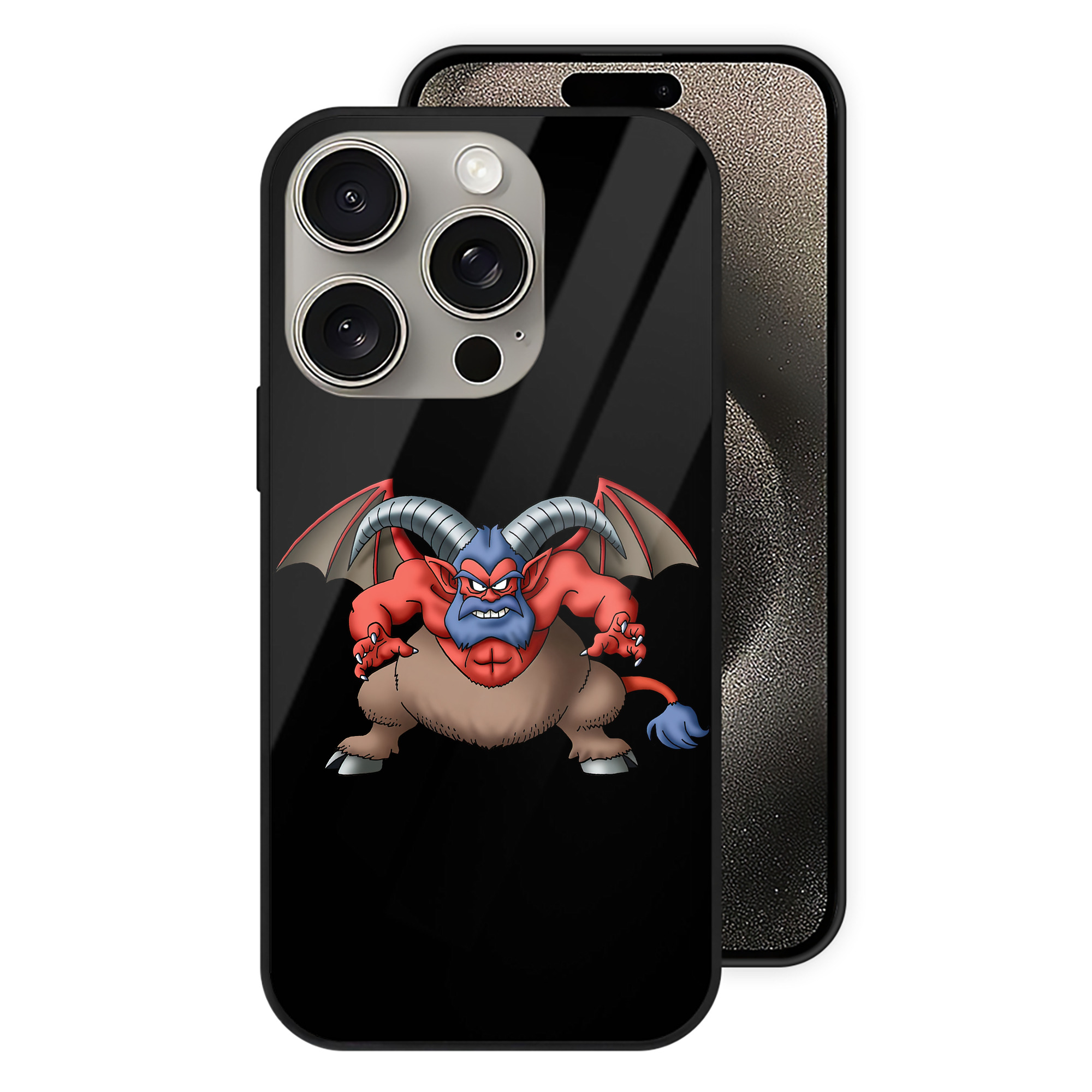 ドラゴンクエスト Doragon Kuesuto Dragon Quest 【iPhone15Pro対応】スマホケース 耐衝撃＆黄変防止 背面ガラス
