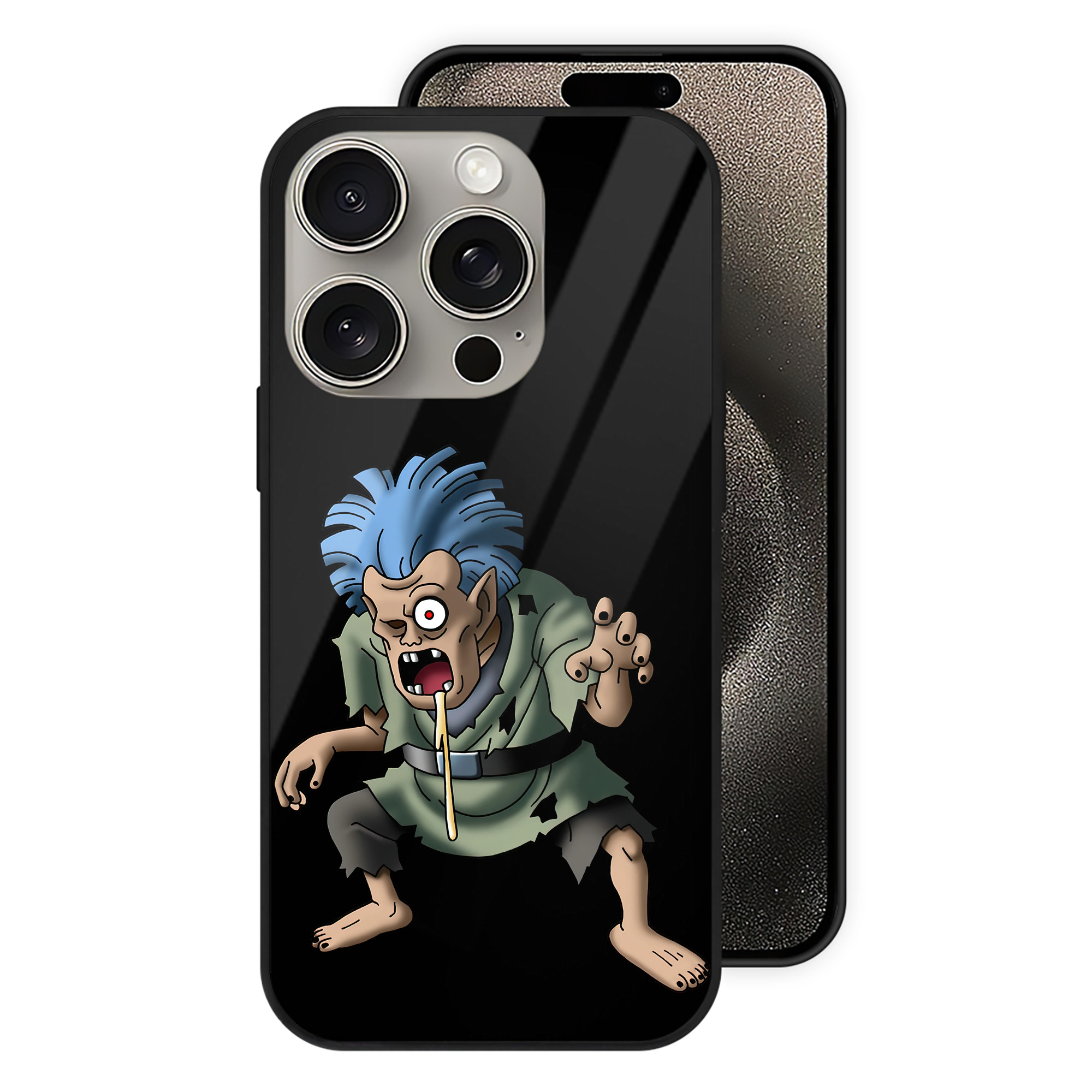 ドラゴンクエスト Doragon Kuesuto Dragon Quest 【iPhone15Pro対応】スマホケース 耐衝撃＆黄変防止 背面ガラス