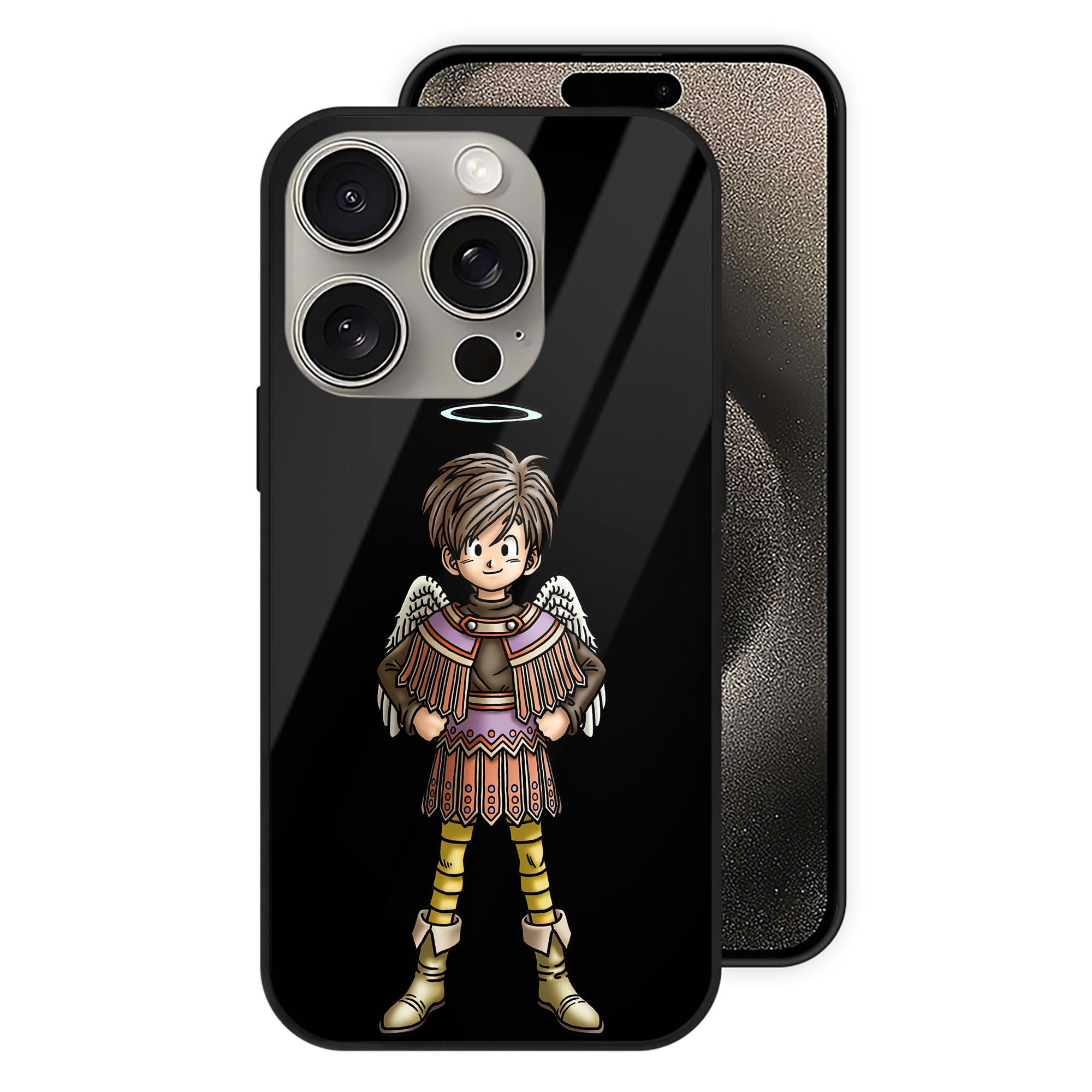 ドラゴンクエスト Doragon Kuesuto Dragon Quest 【iPhone15Pro対応】スマホケース 耐衝撃＆黄変防止 背面ガラス