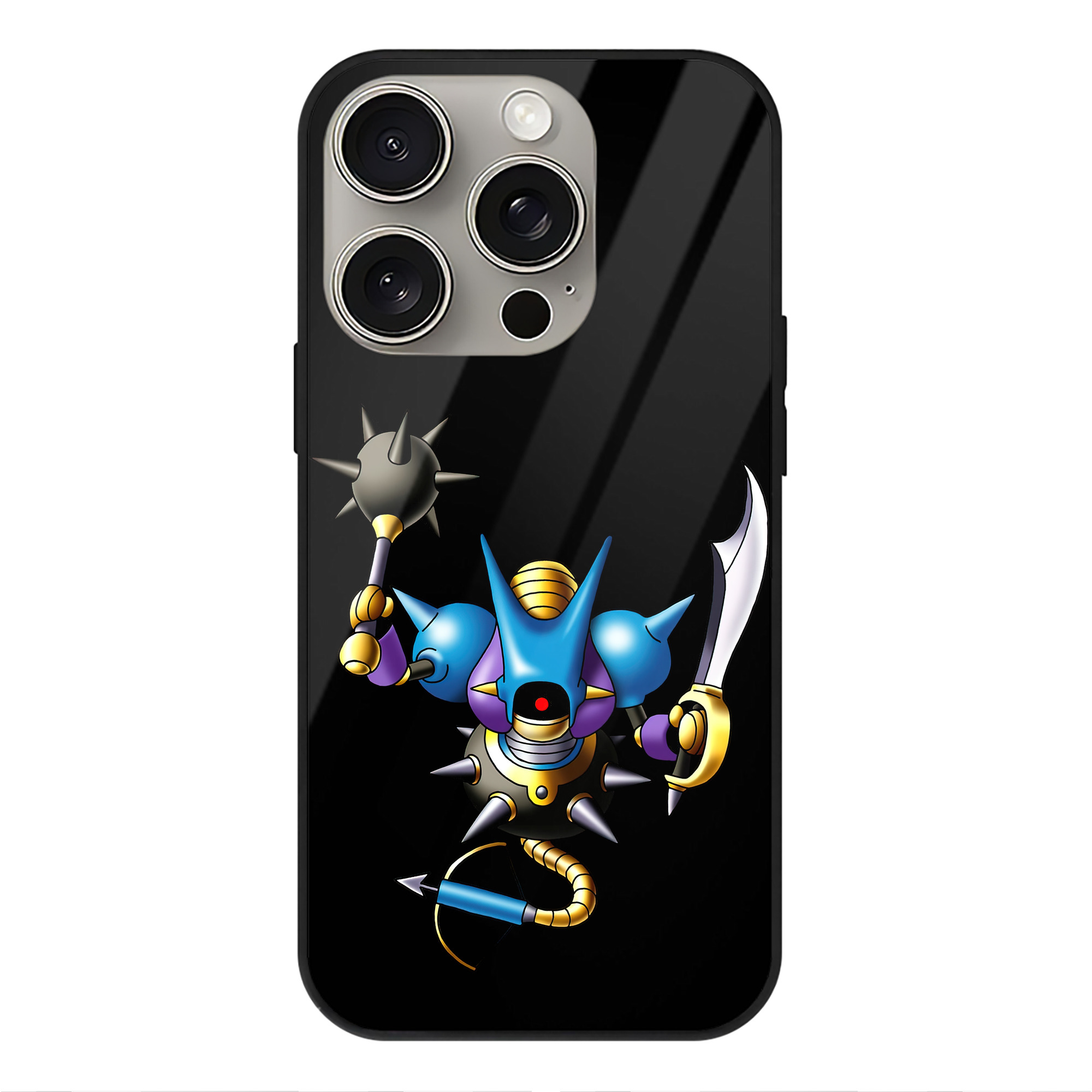 ドラゴンクエスト Doragon Kuesuto Dragon Quest 【iPhone15Pro対応】スマホケース 耐衝撃＆黄変防止 背面ガラス
