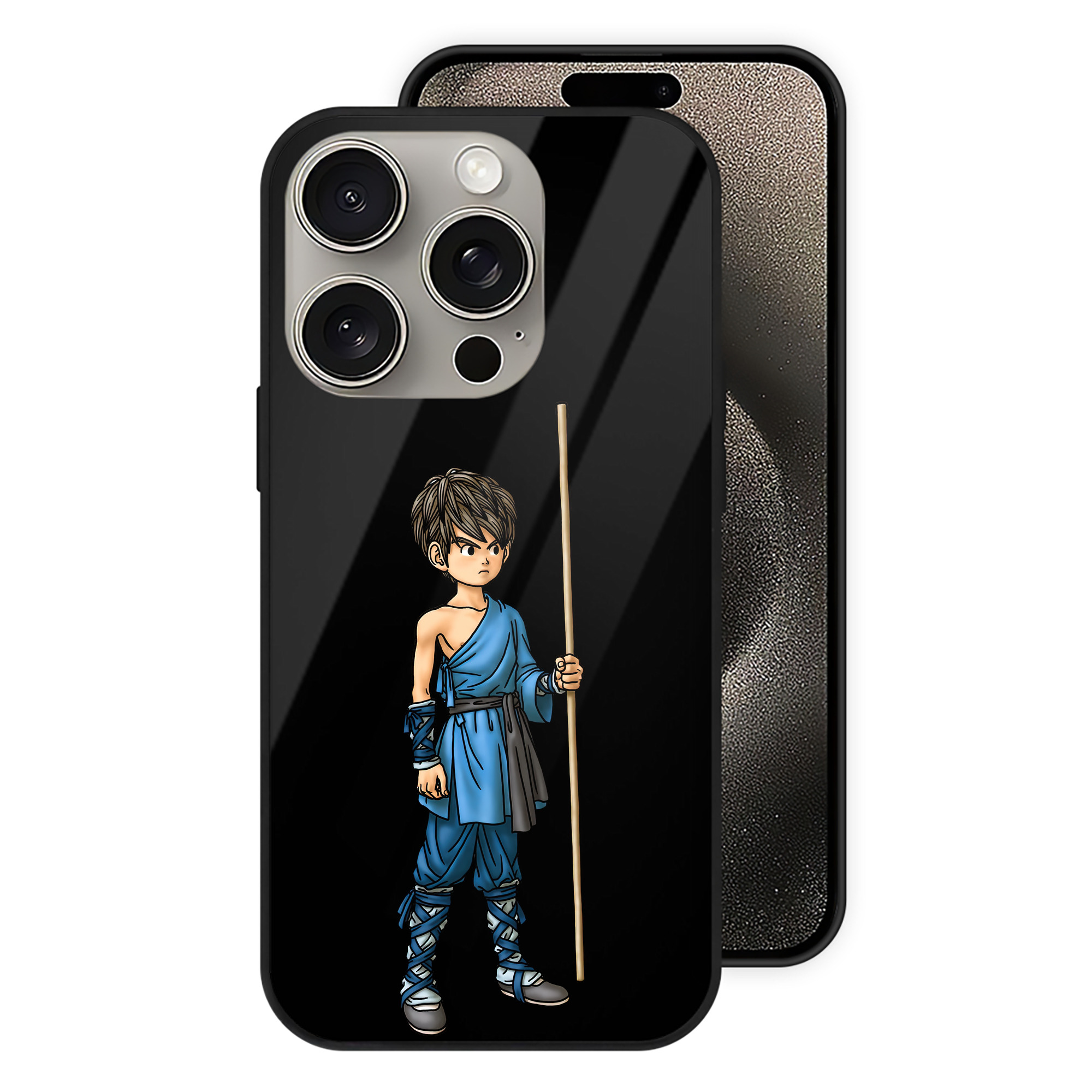 ドラゴンクエスト Doragon Kuesuto Dragon Quest 【iPhone15Pro対応】スマホケース 耐衝撃＆黄変防止 背面ガラス