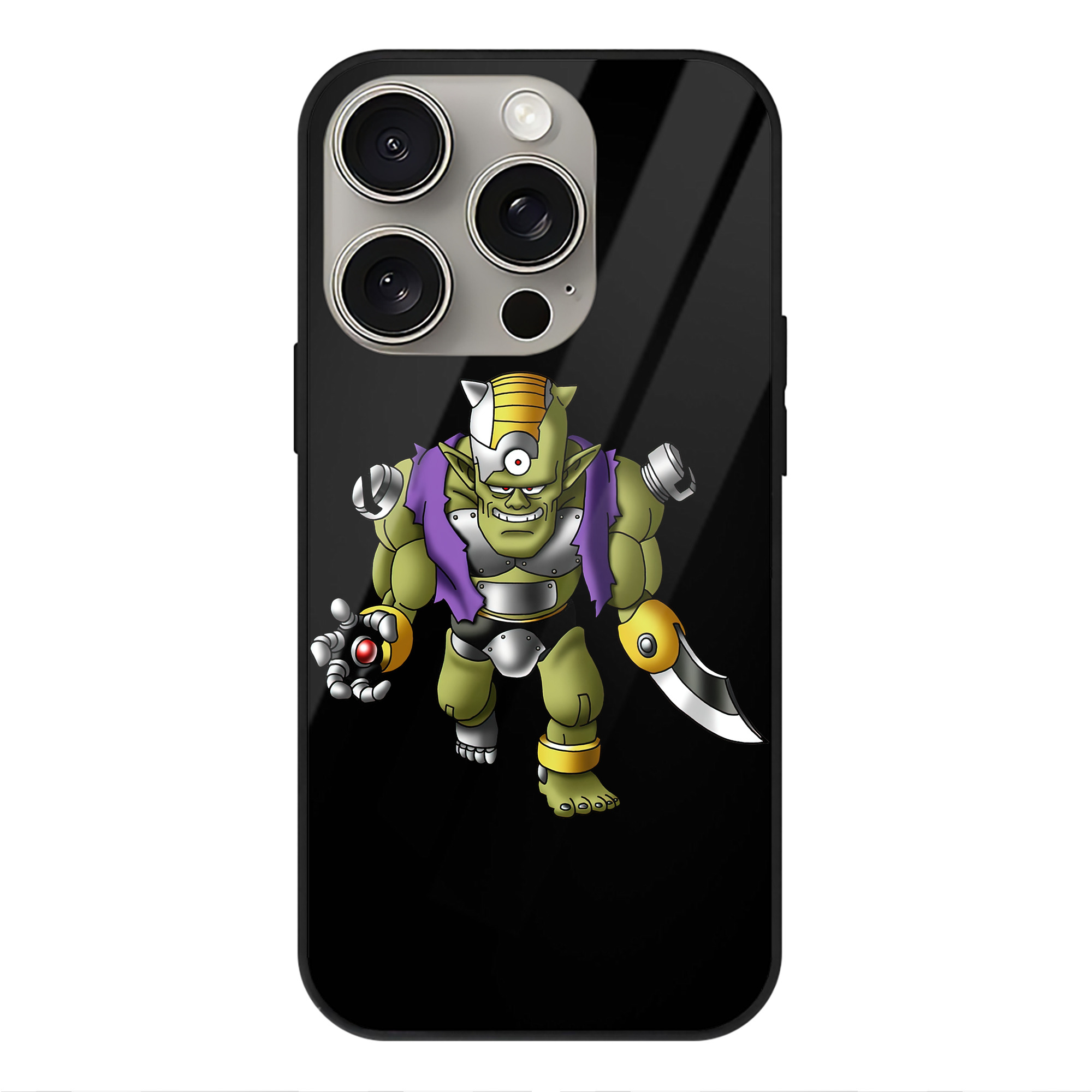 ドラゴンクエスト Doragon Kuesuto Dragon Quest 【iPhone15Pro対応】スマホケース 耐衝撃＆黄変防止 背面ガラス