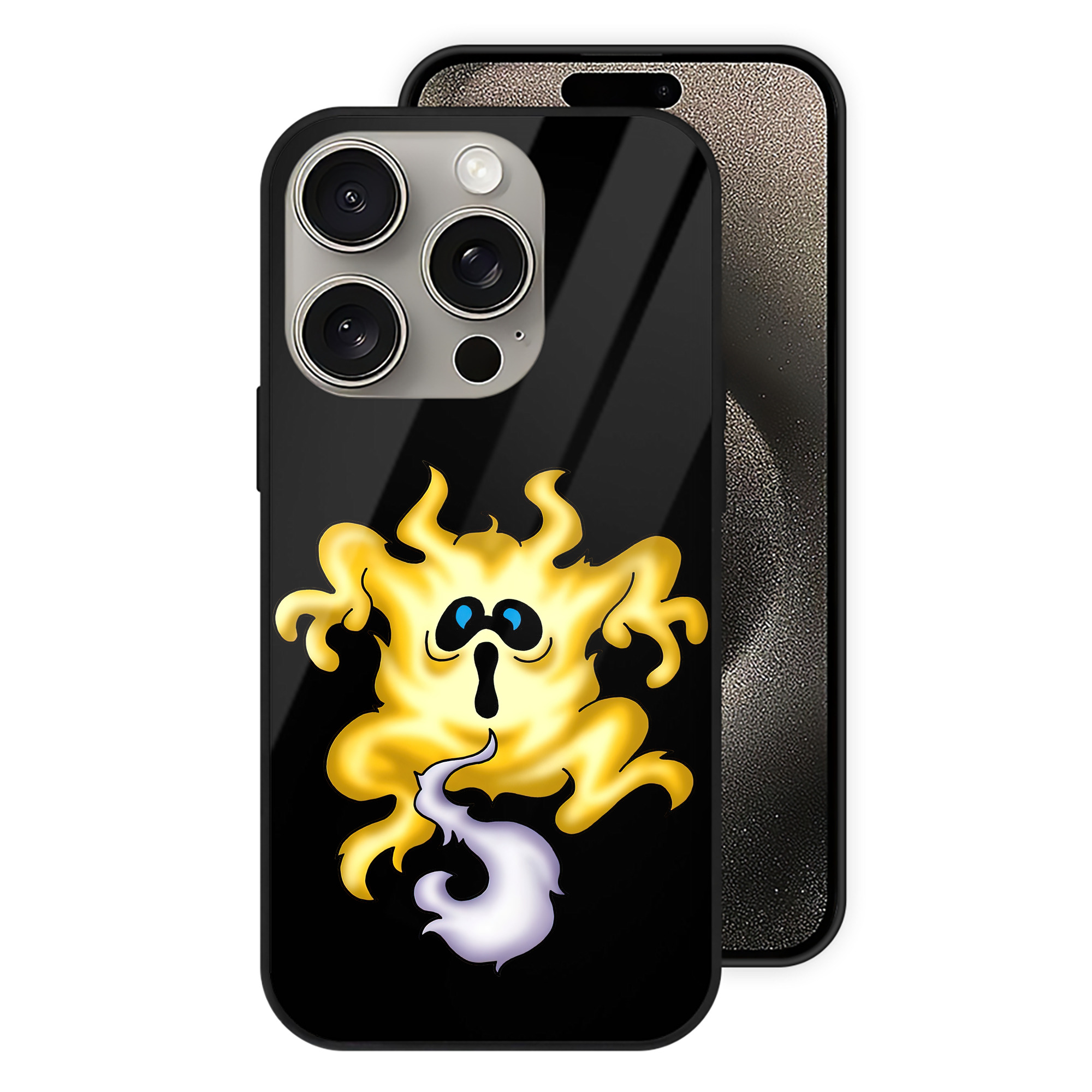 （画像用） ドラゴンクエスト Doragon Kuesuto Dragon Quest 【iPhone15Pro対応】スマホケース 耐衝撃＆黄変防止 背面ガラス