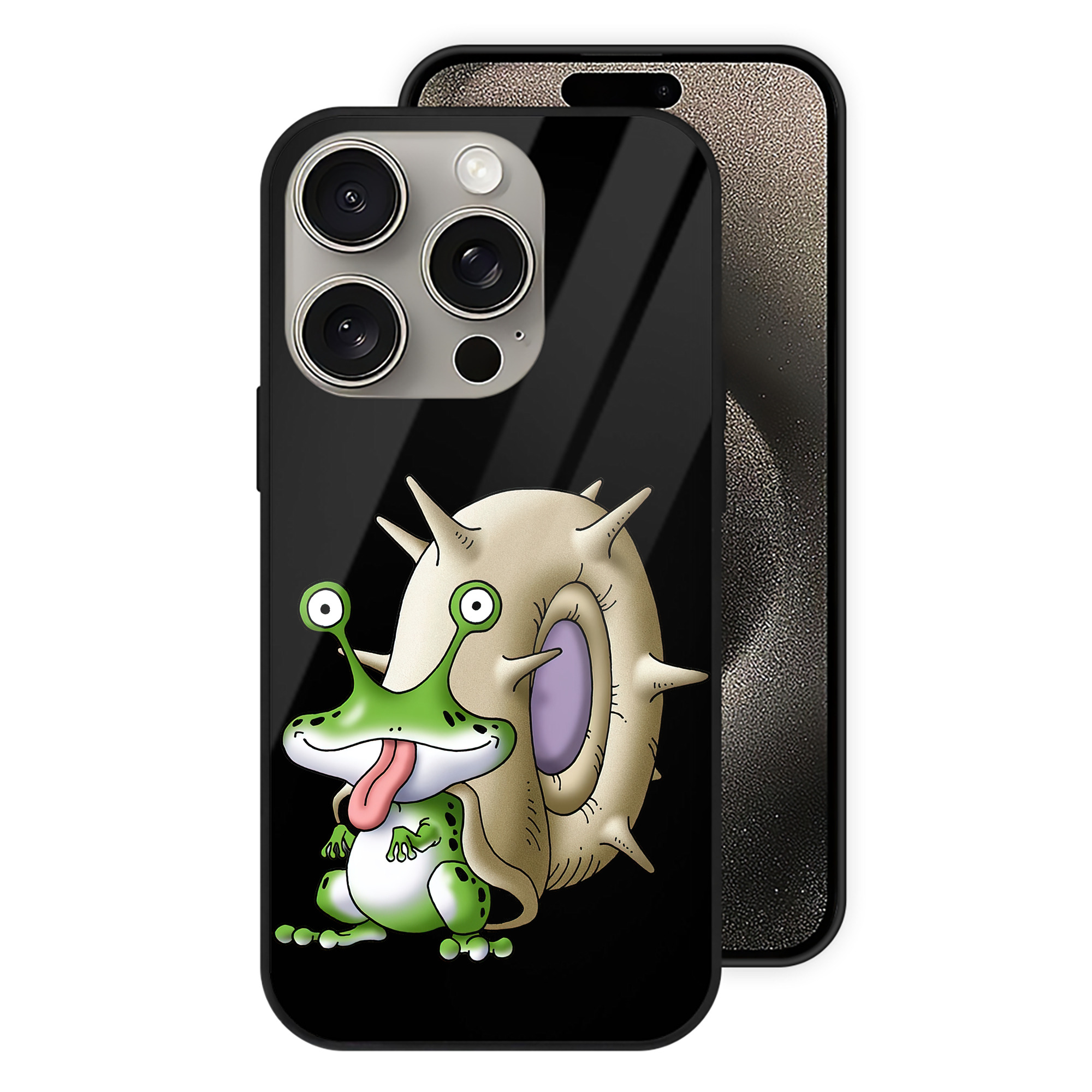ドラゴンクエスト Doragon Kuesuto Dragon Quest 【iPhone15Pro対応】スマホケース 耐衝撃＆黄変防止 背面ガラス