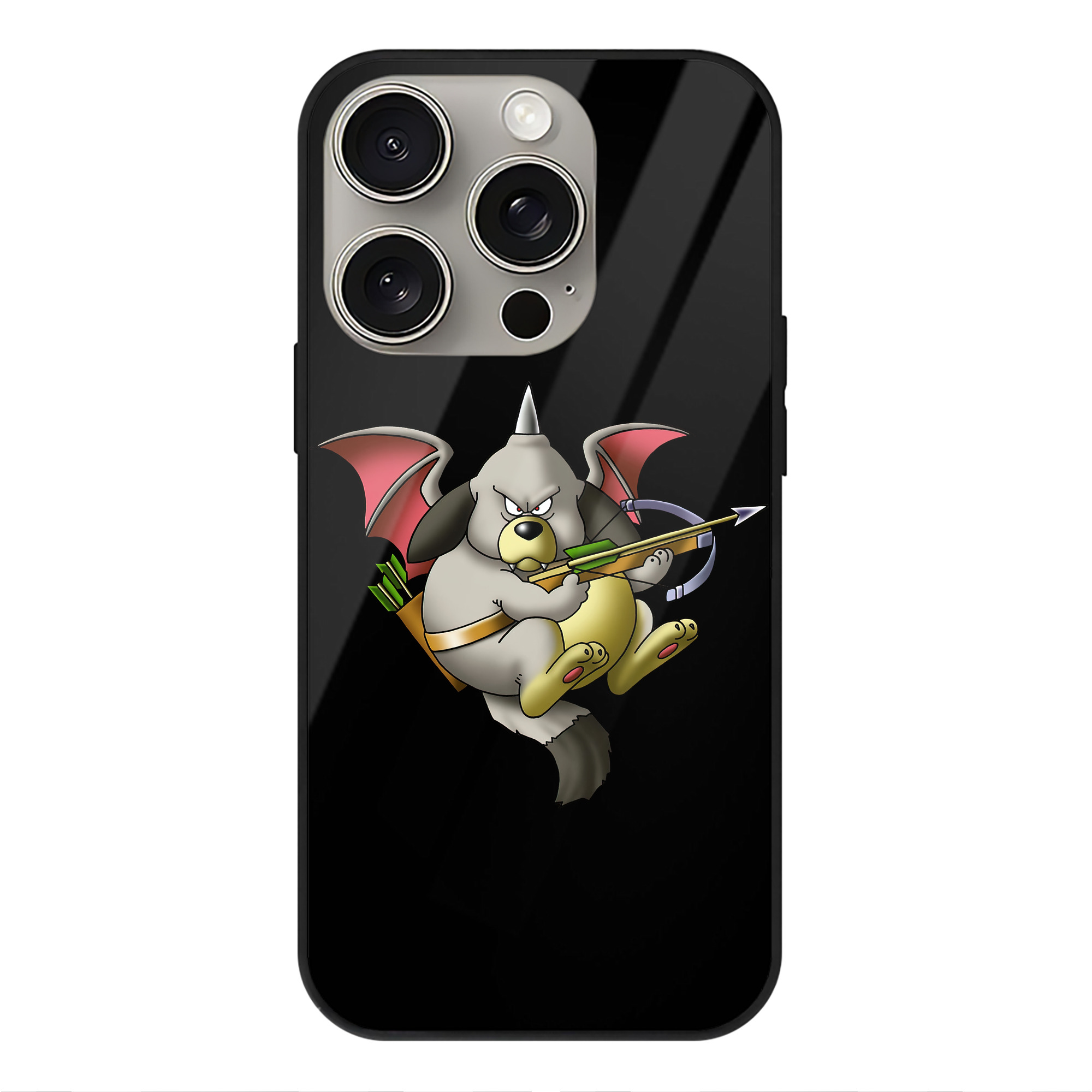 ドラゴンクエスト Doragon Kuesuto Dragon Quest 【iPhone15Pro対応】スマホケース 耐衝撃＆黄変防止 背面ガラス