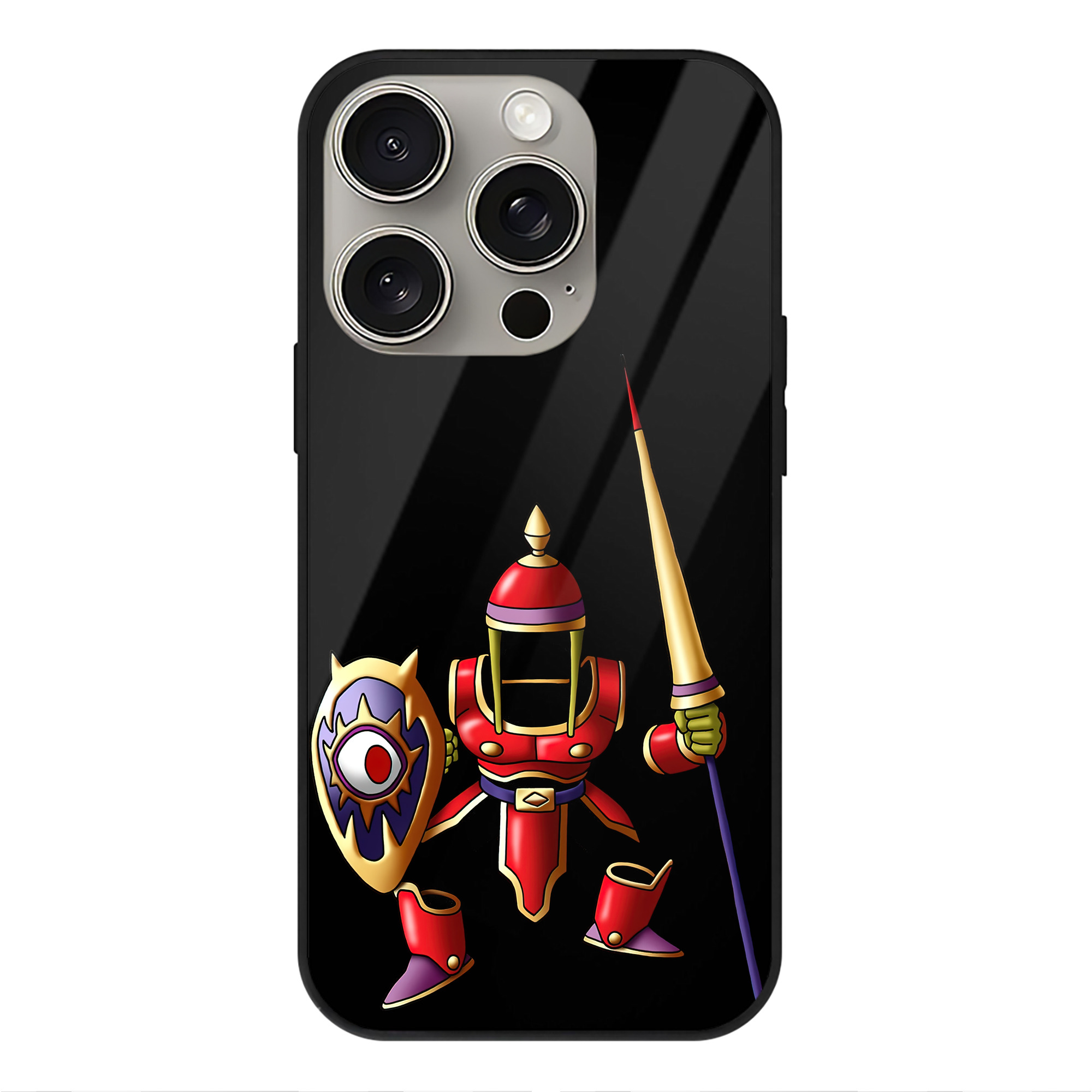 （画像用） ドラゴンクエスト Doragon Kuesuto Dragon Quest 【iPhone15Pro対応】スマホケース 耐衝撃＆黄変防止 背面ガラス
