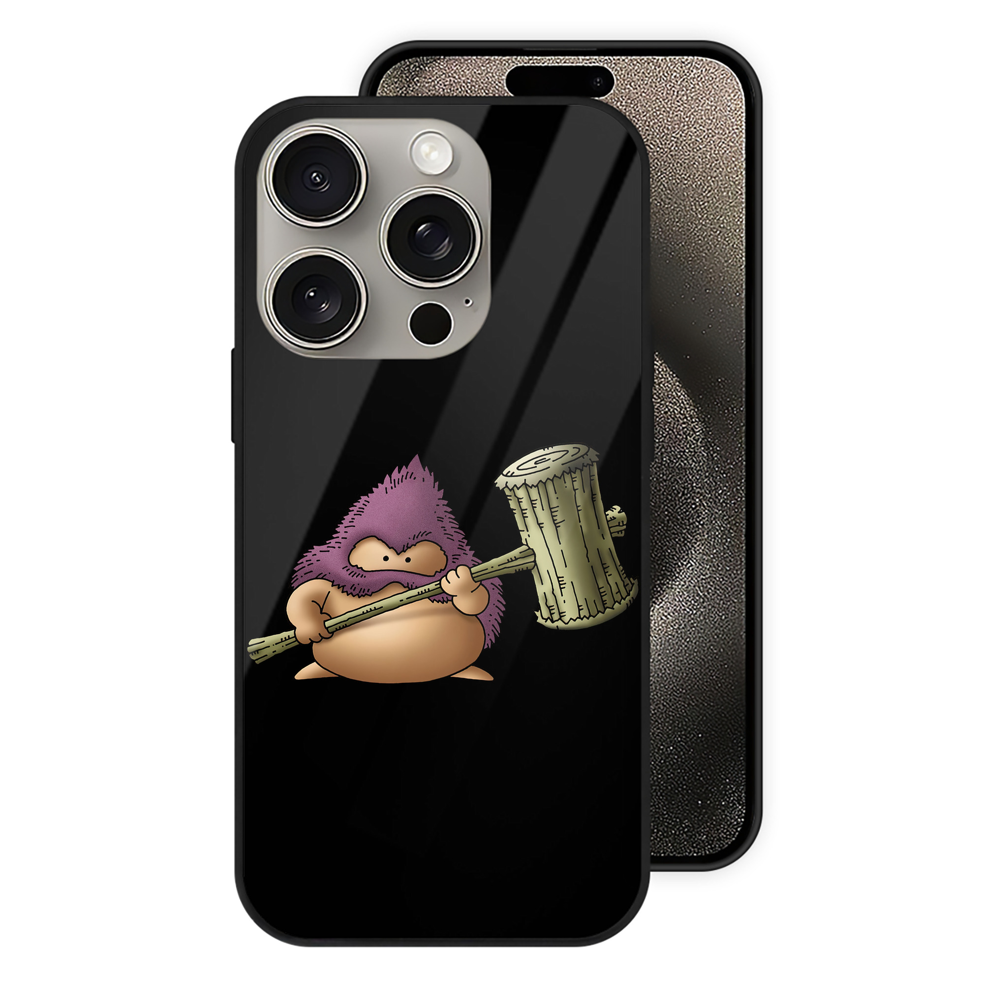 ドラゴンクエスト Doragon Kuesuto Dragon Quest 【iPhone15Pro対応】スマホケース 耐衝撃＆黄変防止 背面ガラス
