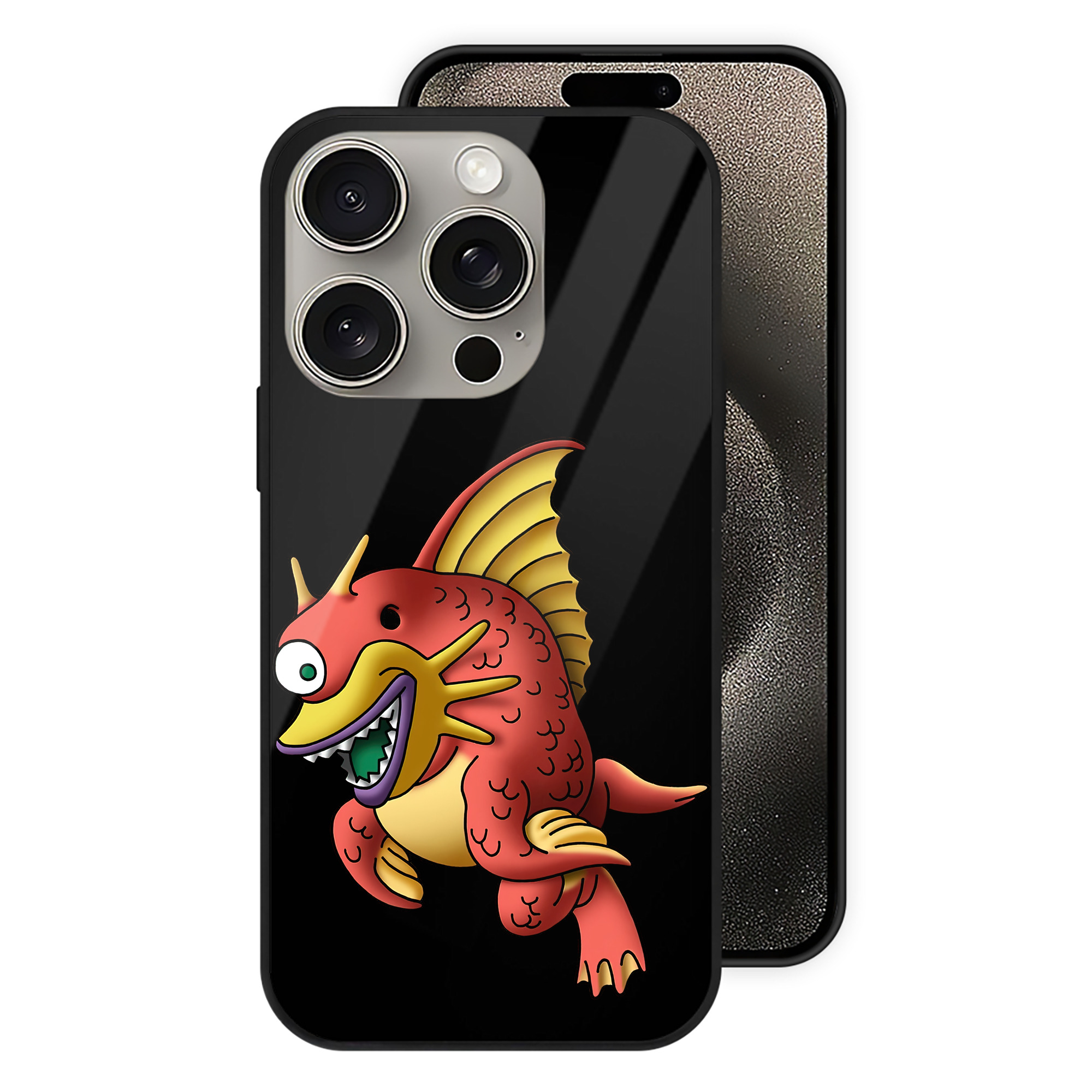 ドラゴンクエスト Doragon Kuesuto Dragon Quest 【iPhone15Pro対応】スマホケース 耐衝撃＆黄変防止 背面ガラス