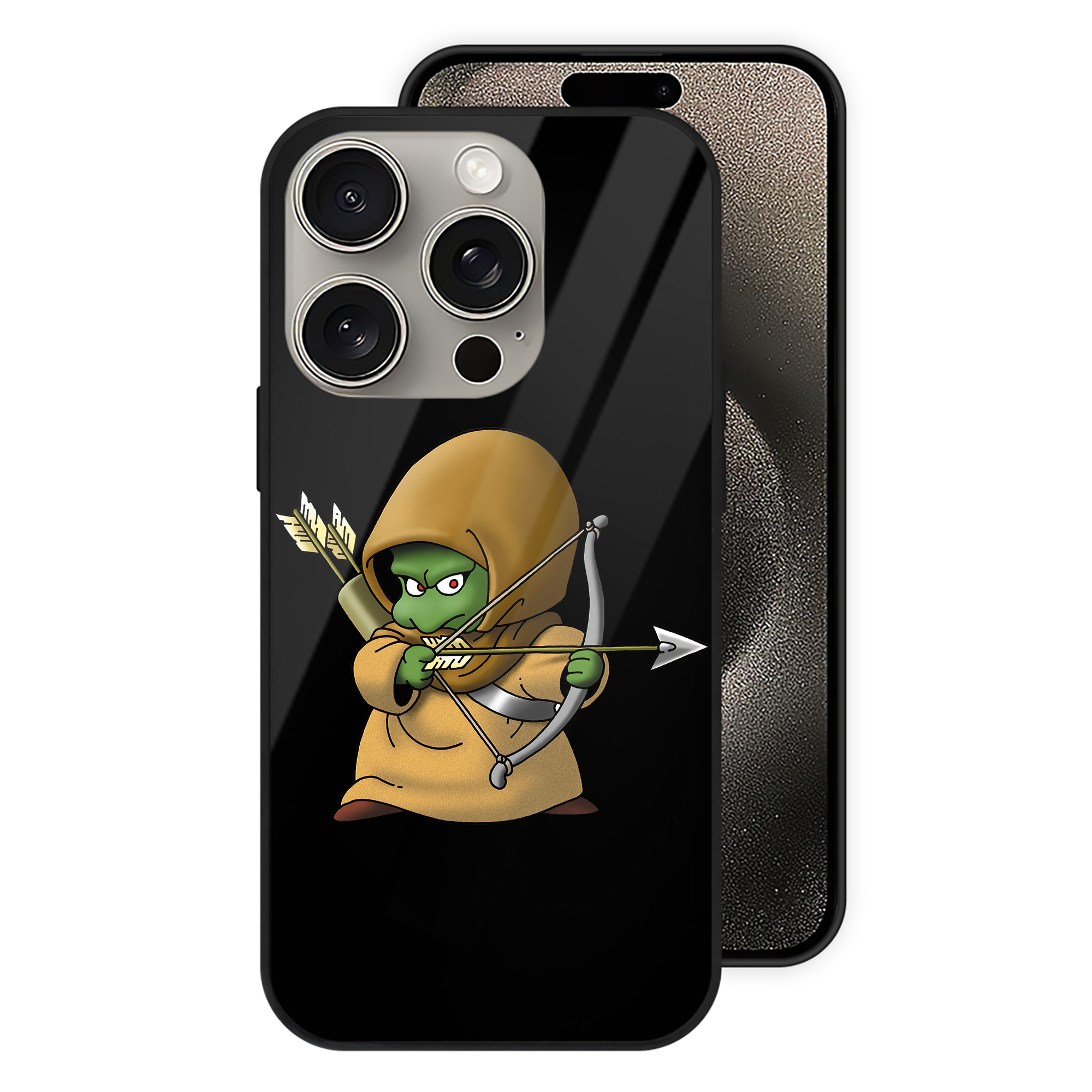 ドラゴンクエスト Doragon Kuesuto Dragon Quest 【iPhone15Pro対応】スマホケース 耐衝撃＆黄変防止 背面ガラス
