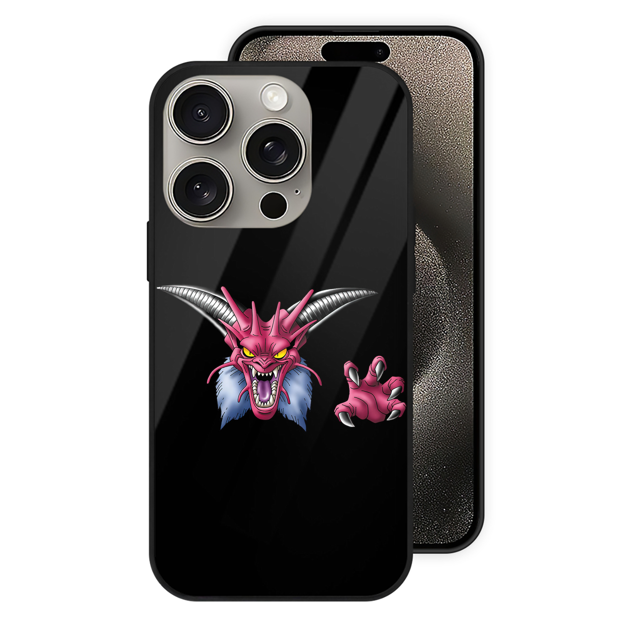 （画像用） ドラゴンクエスト Doragon Kuesuto Dragon Quest 【iPhone15Pro対応】スマホケース 耐衝撃＆黄変防止 背面ガラス