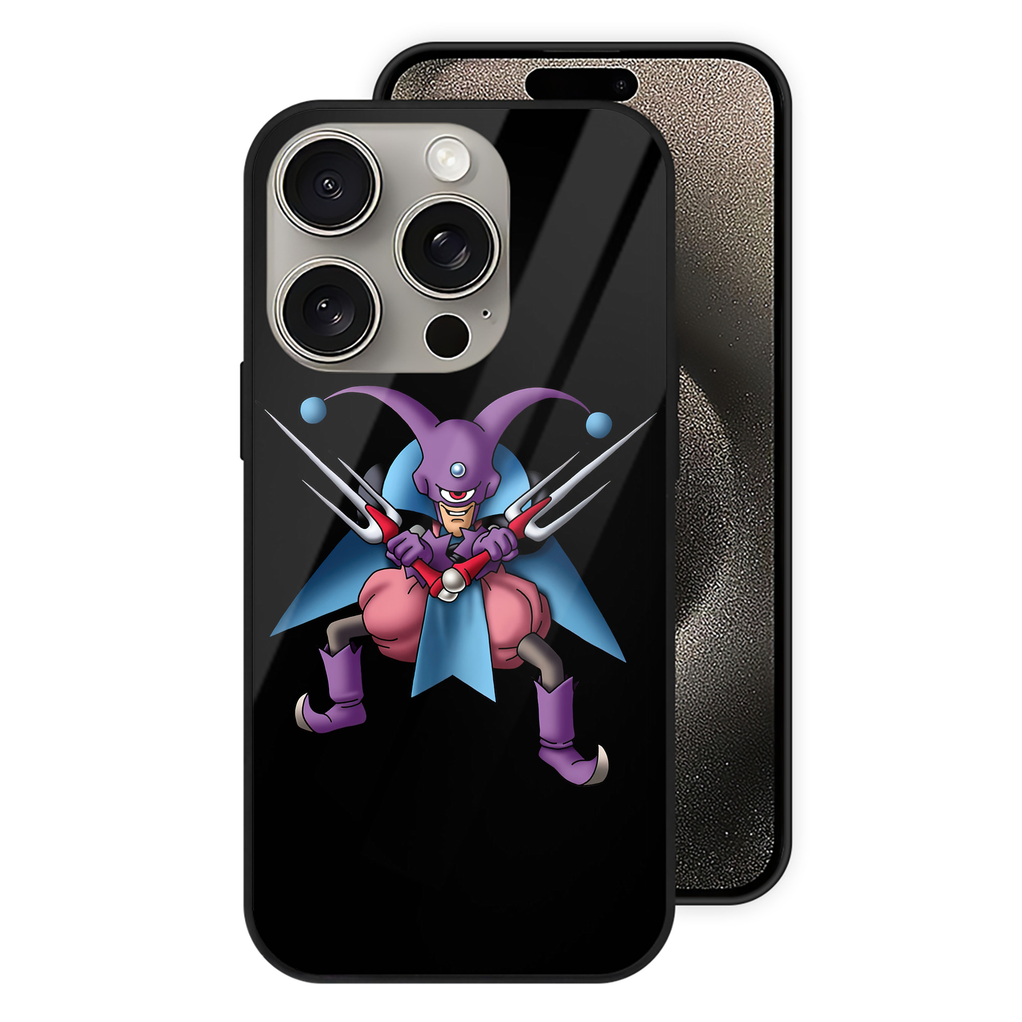 ドラゴンクエスト Doragon Kuesuto Dragon Quest 【iPhone15Pro対応】スマホケース 耐衝撃＆黄変防止 背面ガラス