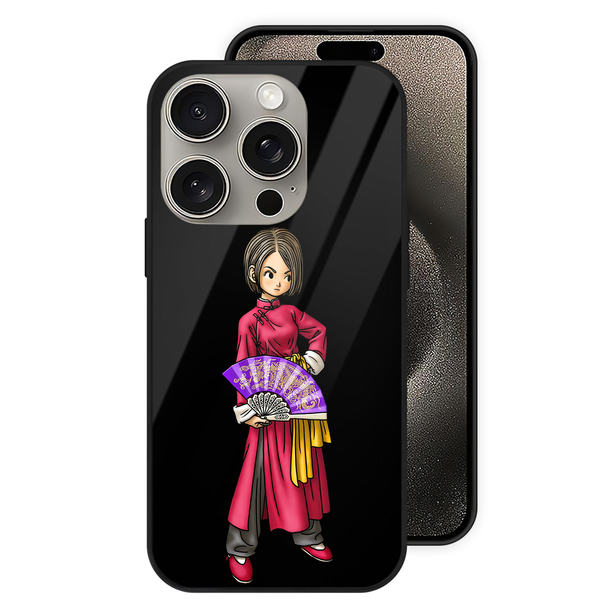 ドラゴンクエスト Doragon Kuesuto Dragon Quest 【iPhone15Pro対応】スマホケース 耐衝撃＆黄変防止 背面ガラス