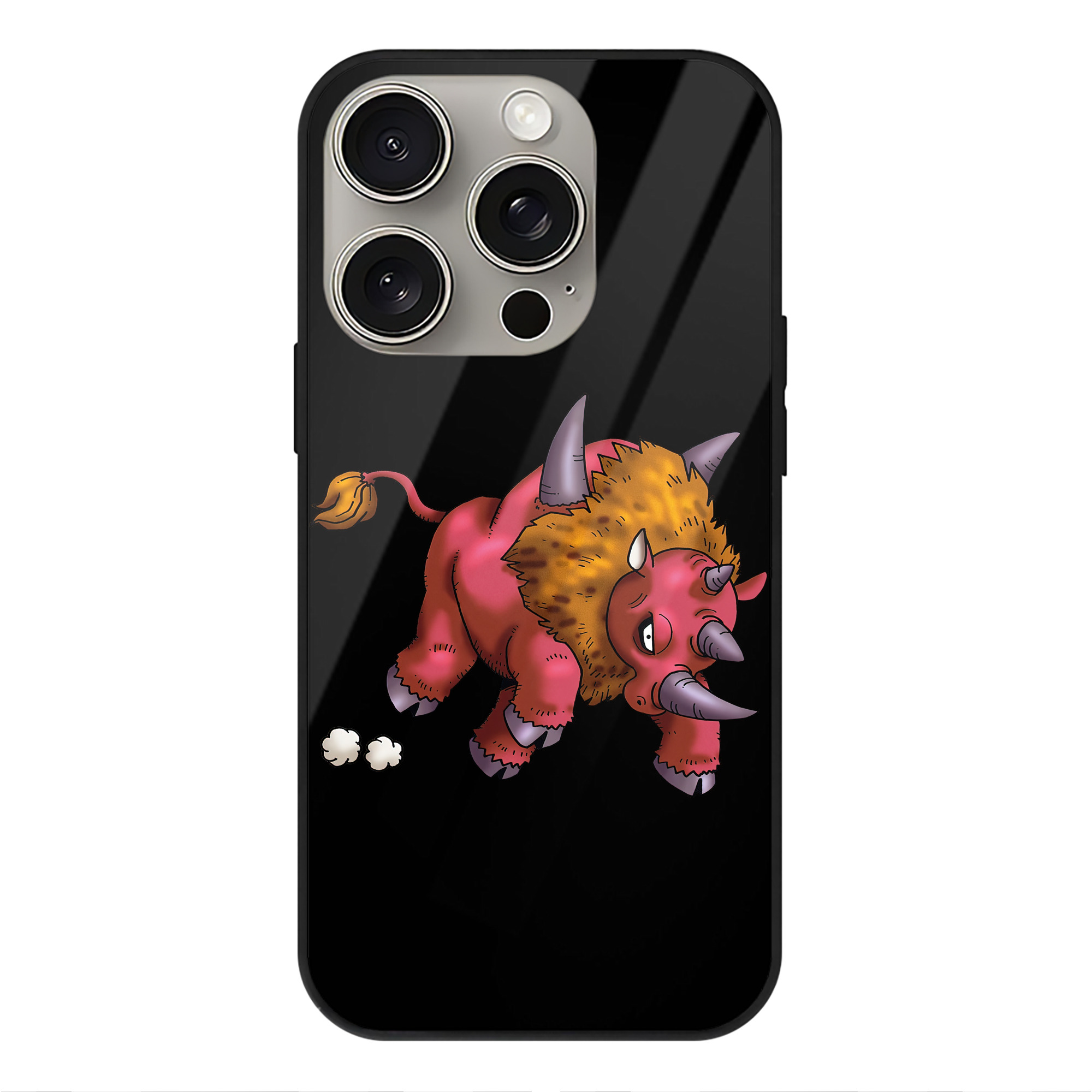 ドラゴンクエスト Doragon Kuesuto Dragon Quest 【iPhone15Pro対応】スマホケース 耐衝撃＆黄変防止 背面ガラス
