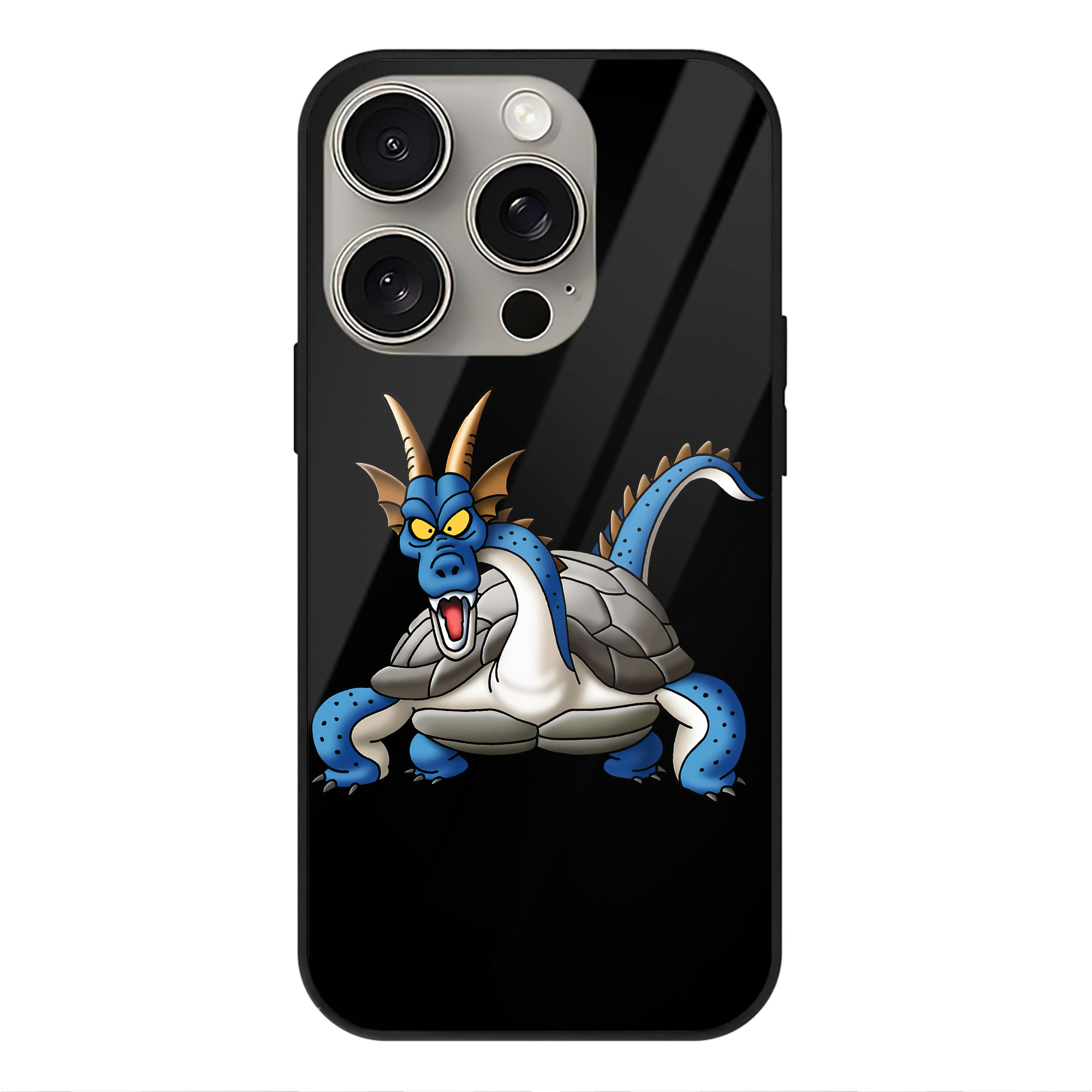 （画像用） ドラゴンクエスト Doragon Kuesuto Dragon Quest 【iPhone15Pro対応】スマホケース 耐衝撃＆黄変防止 背面ガラス