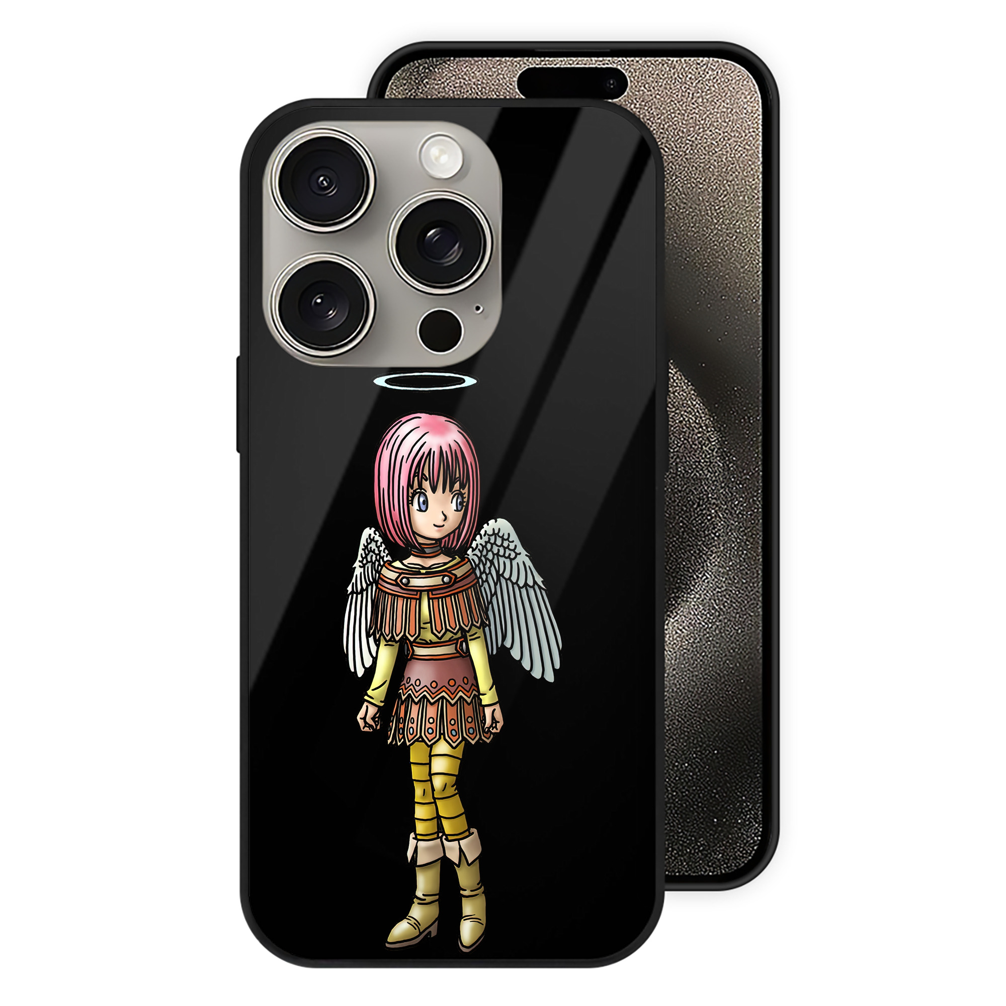 ドラゴンクエスト Doragon Kuesuto Dragon Quest 【iPhone15Pro対応】スマホケース 耐衝撃＆黄変防止 背面ガラス