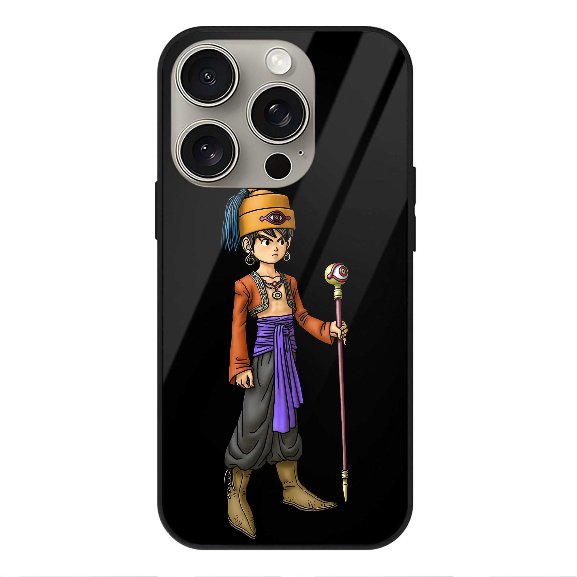 （画像用） ドラゴンクエスト Doragon Kuesuto Dragon Quest 【iPhone15Pro対応】スマホケース 耐衝撃＆黄変防止 背面ガラス