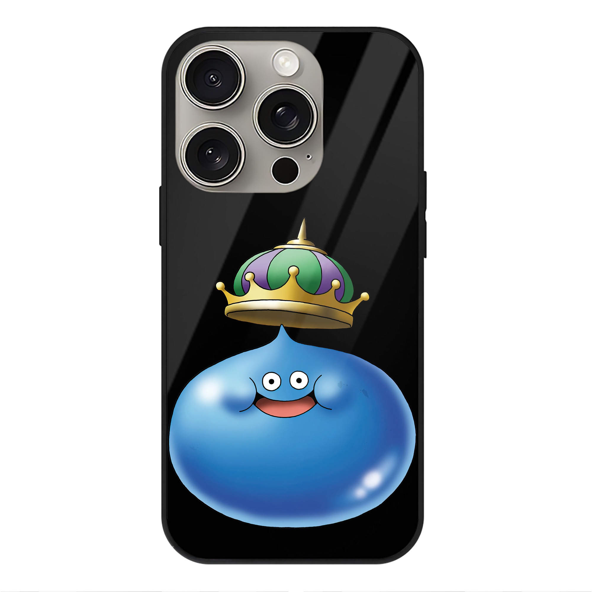 ドラゴンクエスト Doragon Kuesuto Dragon Quest 【iPhone15Pro対応】スマホケース 耐衝撃＆黄変防止 背面ガラス