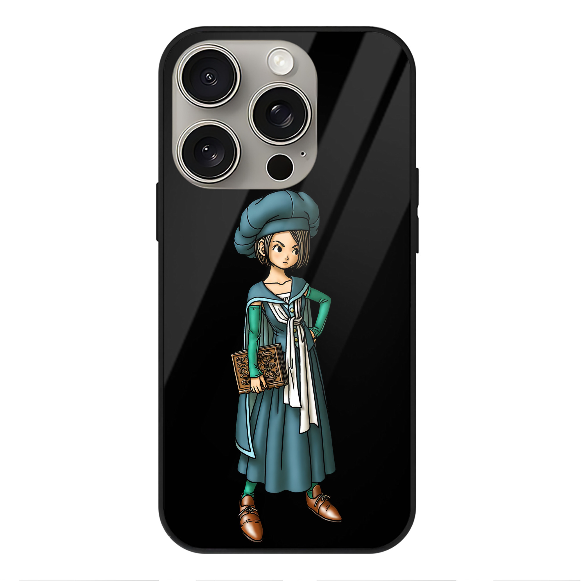 （画像用） ドラゴンクエスト Doragon Kuesuto Dragon Quest 【iPhone15Pro対応】スマホケース 耐衝撃＆黄変防止 背面ガラス