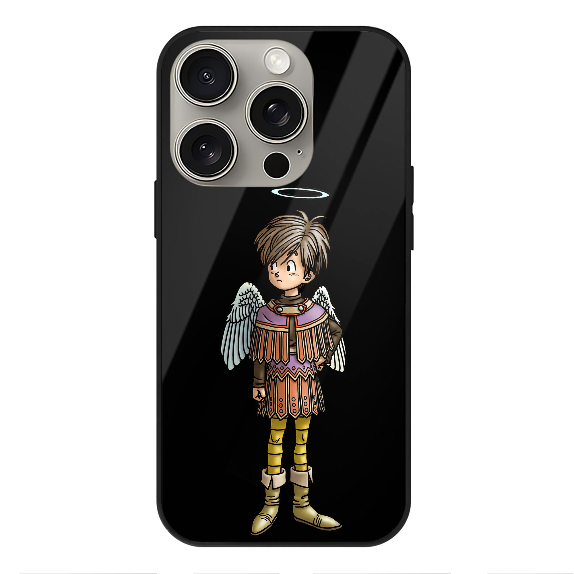 ドラゴンクエスト Doragon Kuesuto Dragon Quest 【iPhone15Pro対応】スマホケース 耐衝撃＆黄変防止 背面ガラス
