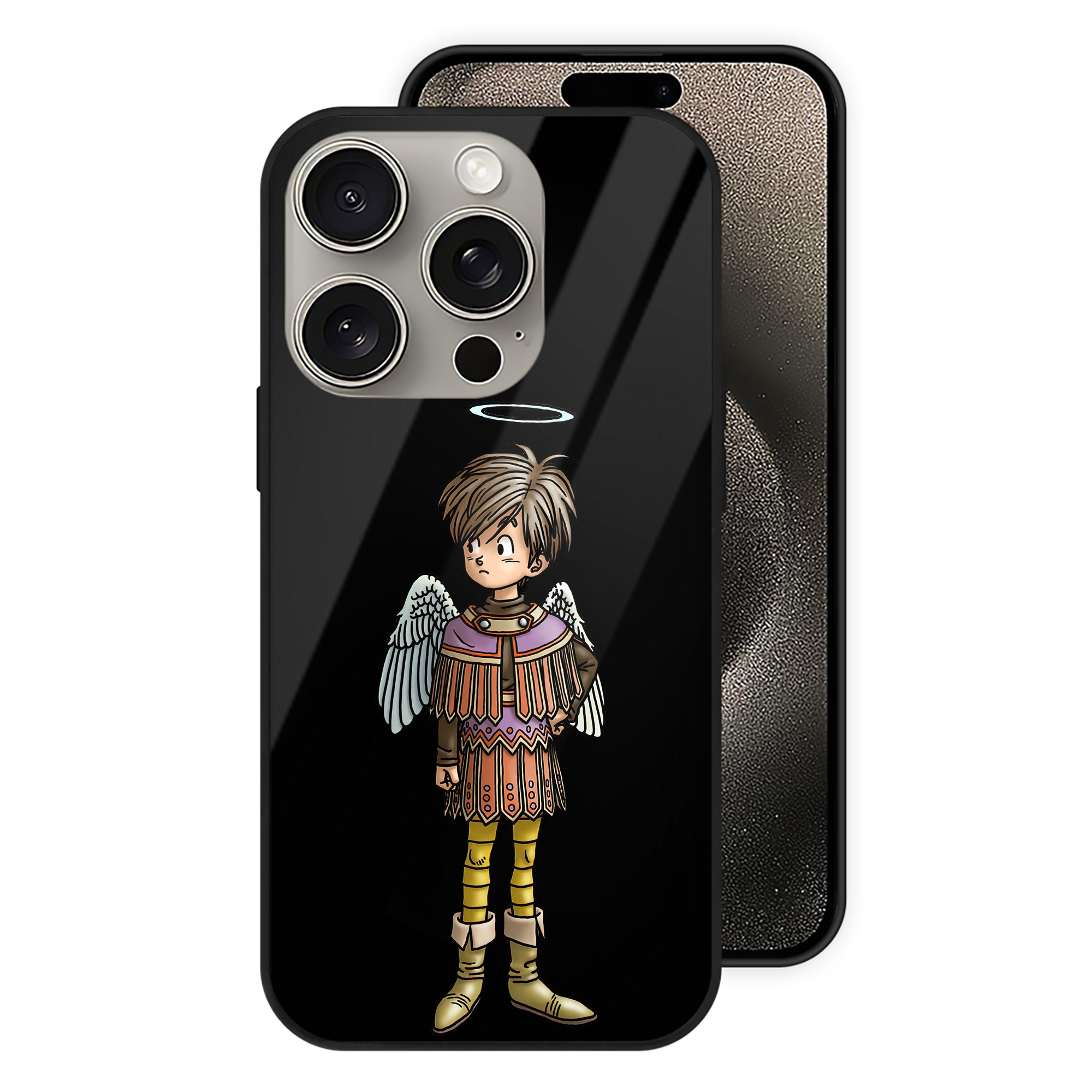 ドラゴンクエスト Doragon Kuesuto Dragon Quest 【iPhone15Pro対応】スマホケース 耐衝撃＆黄変防止 背面ガラス