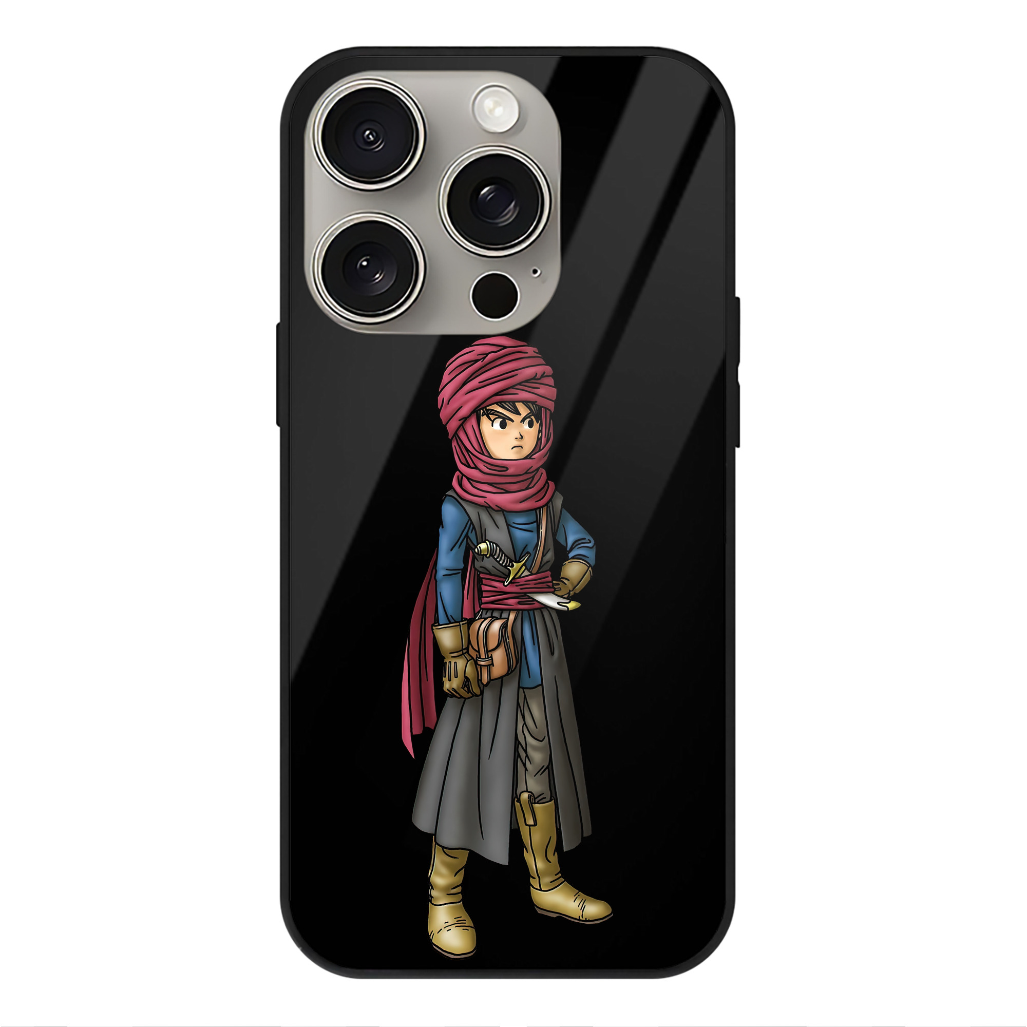 ドラゴンクエスト Doragon Kuesuto Dragon Quest 【iPhone15Pro対応】スマホケース 耐衝撃＆黄変防止 背面ガラス