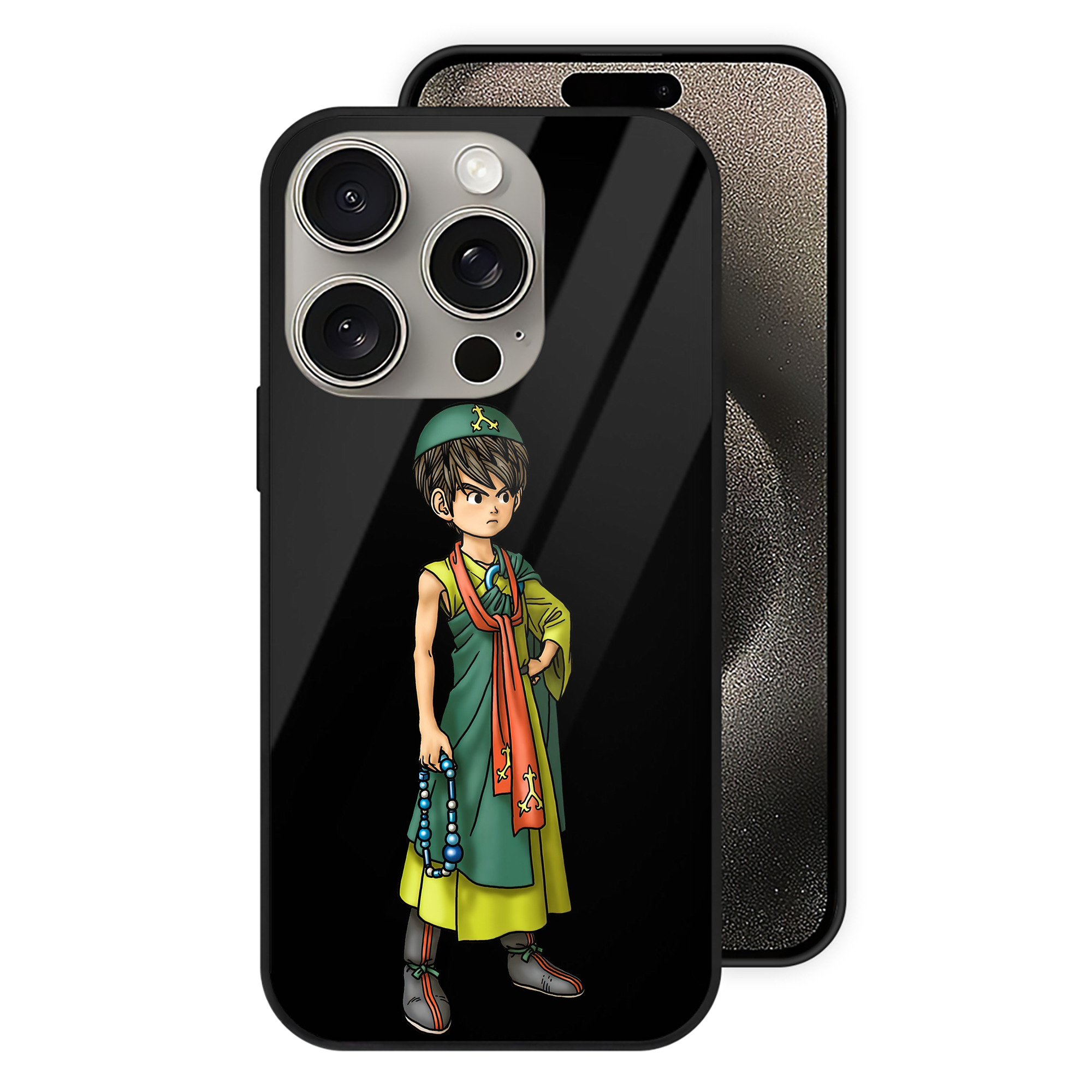 ドラゴンクエスト Doragon Kuesuto Dragon Quest 【iPhone15Pro対応】スマホケース 耐衝撃＆黄変防止 背面ガラス