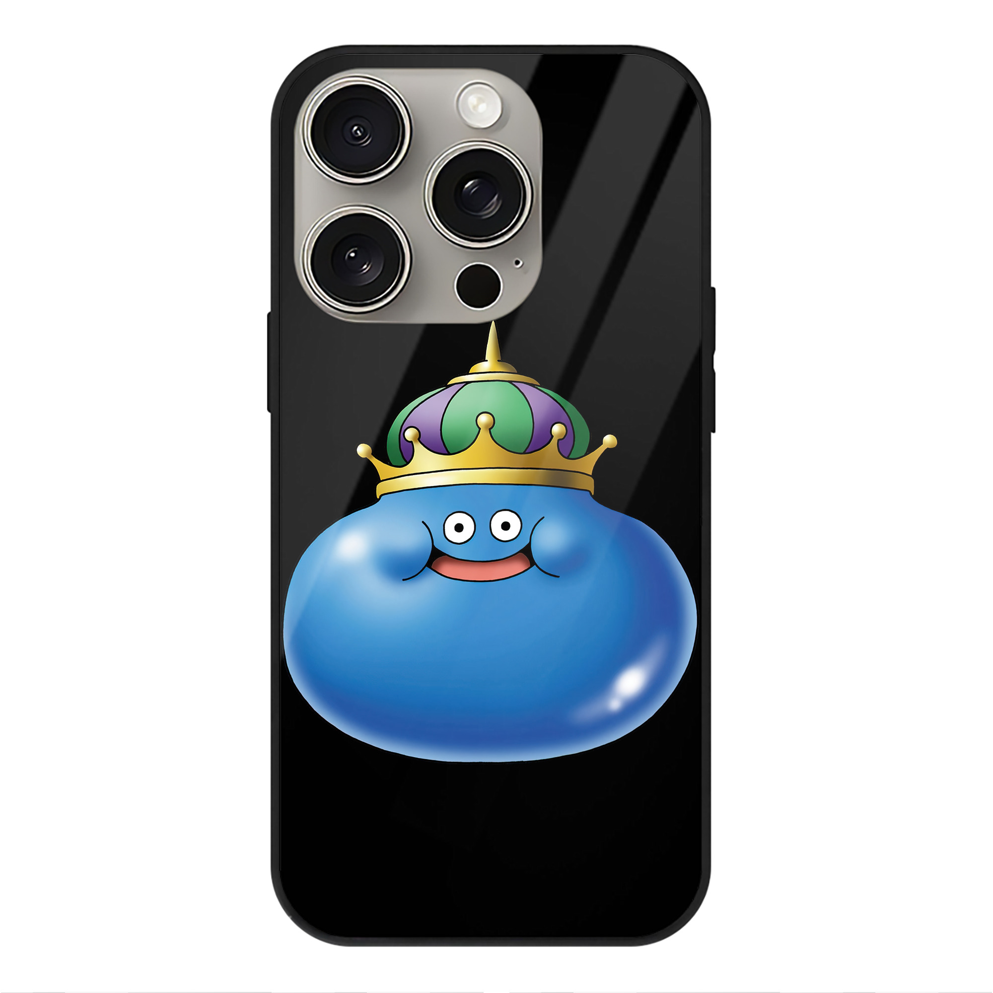 ドラゴンクエスト Doragon Kuesuto Dragon Quest 【iPhone15Pro対応】スマホケース 耐衝撃＆黄変防止 背面ガラス