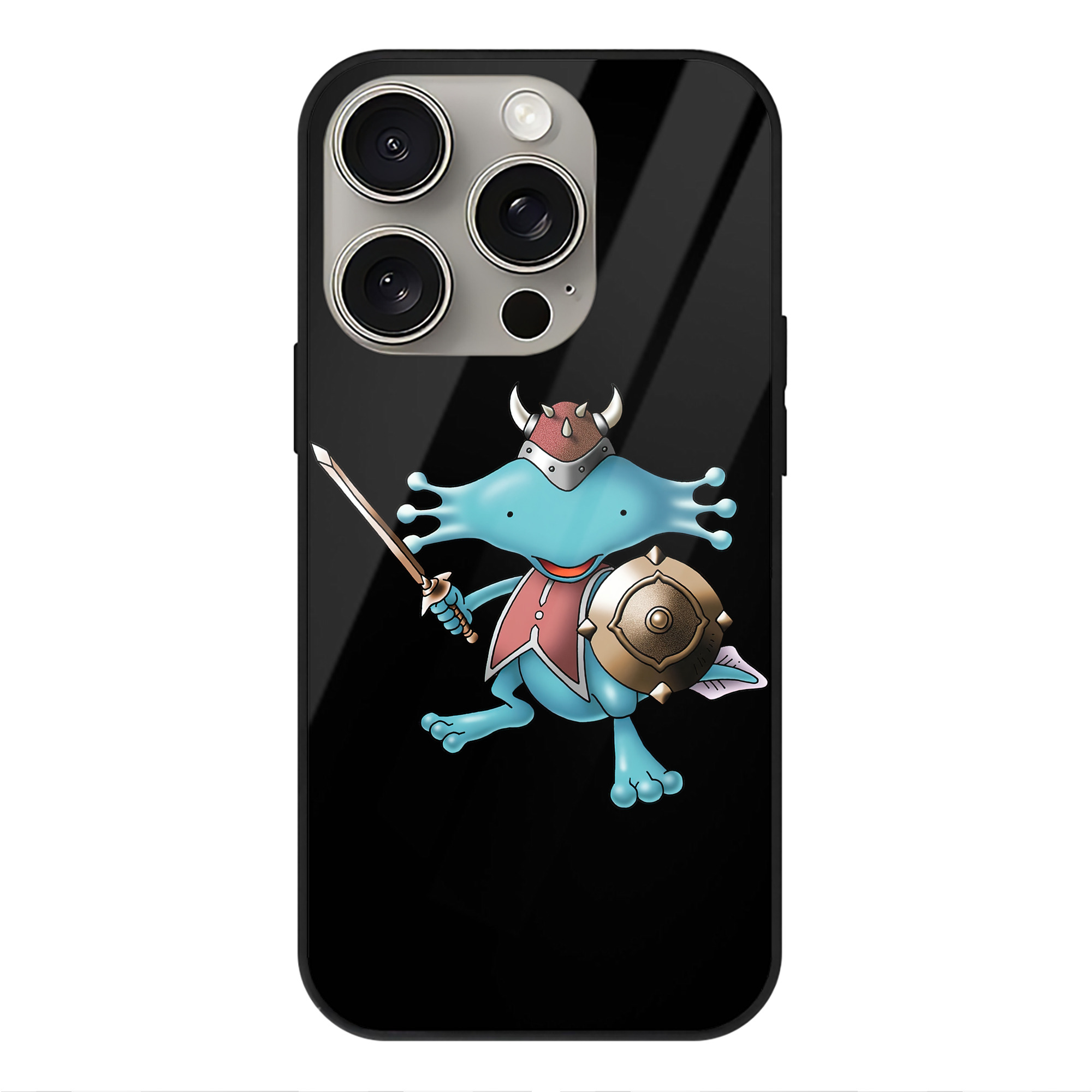 ドラゴンクエスト Doragon Kuesuto Dragon Quest 【iPhone15Pro対応】スマホケース 耐衝撃＆黄変防止 背面ガラス