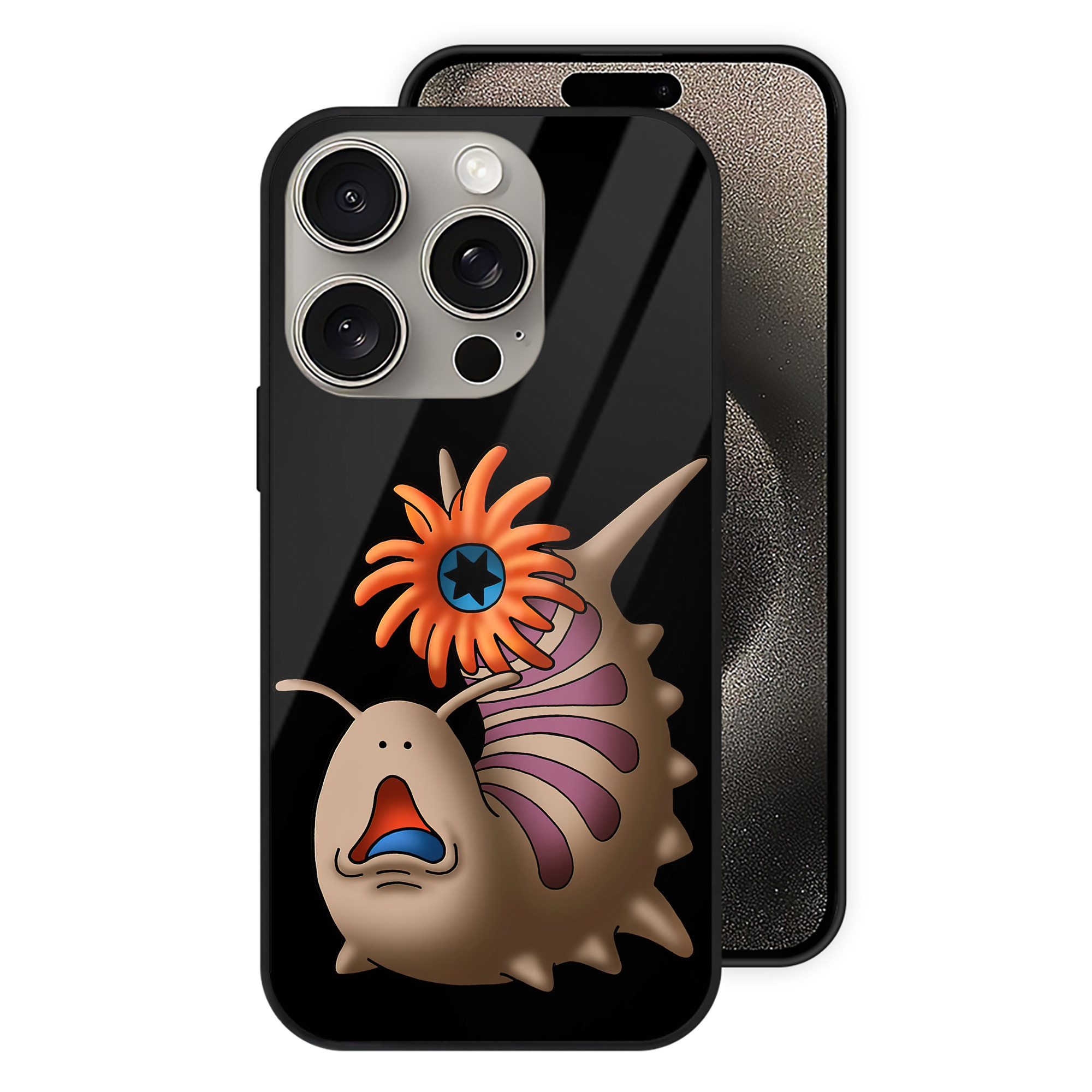ドラゴンクエスト Doragon Kuesuto Dragon Quest 【iPhone15Pro対応】スマホケース 耐衝撃＆黄変防止 背面ガラス