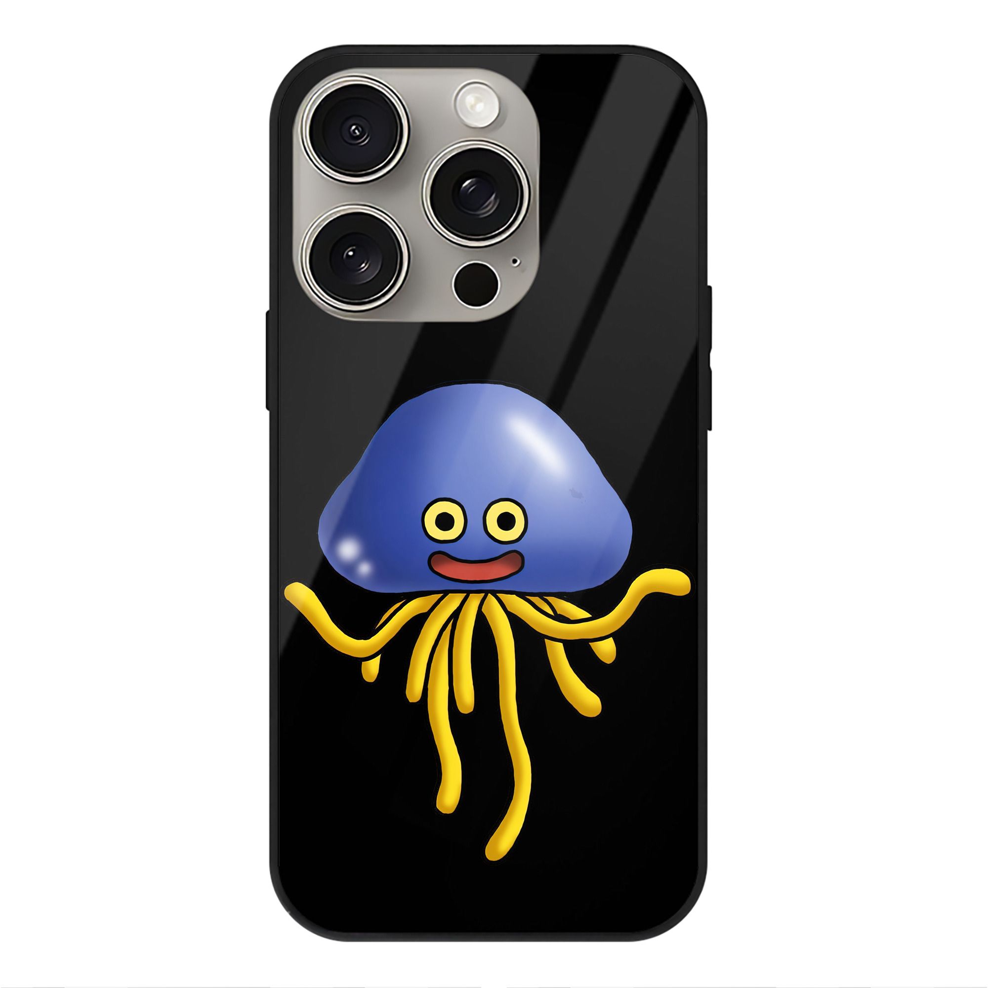 ドラゴンクエスト Doragon Kuesuto Dragon Quest 【iPhone15Pro対応】スマホケース 耐衝撃＆黄変防止 背面ガラス