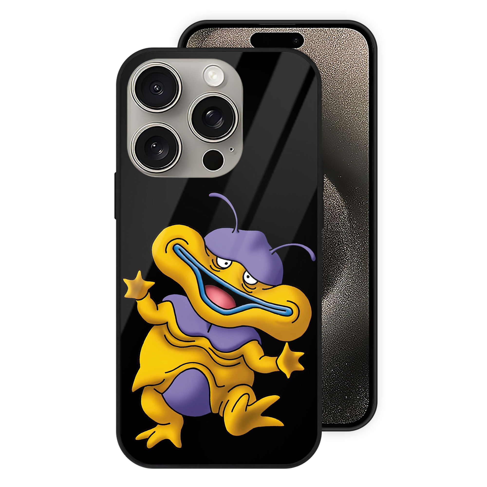 ドラゴンクエスト Doragon Kuesuto Dragon Quest 【iPhone15Pro対応】スマホケース 耐衝撃＆黄変防止 背面ガラス